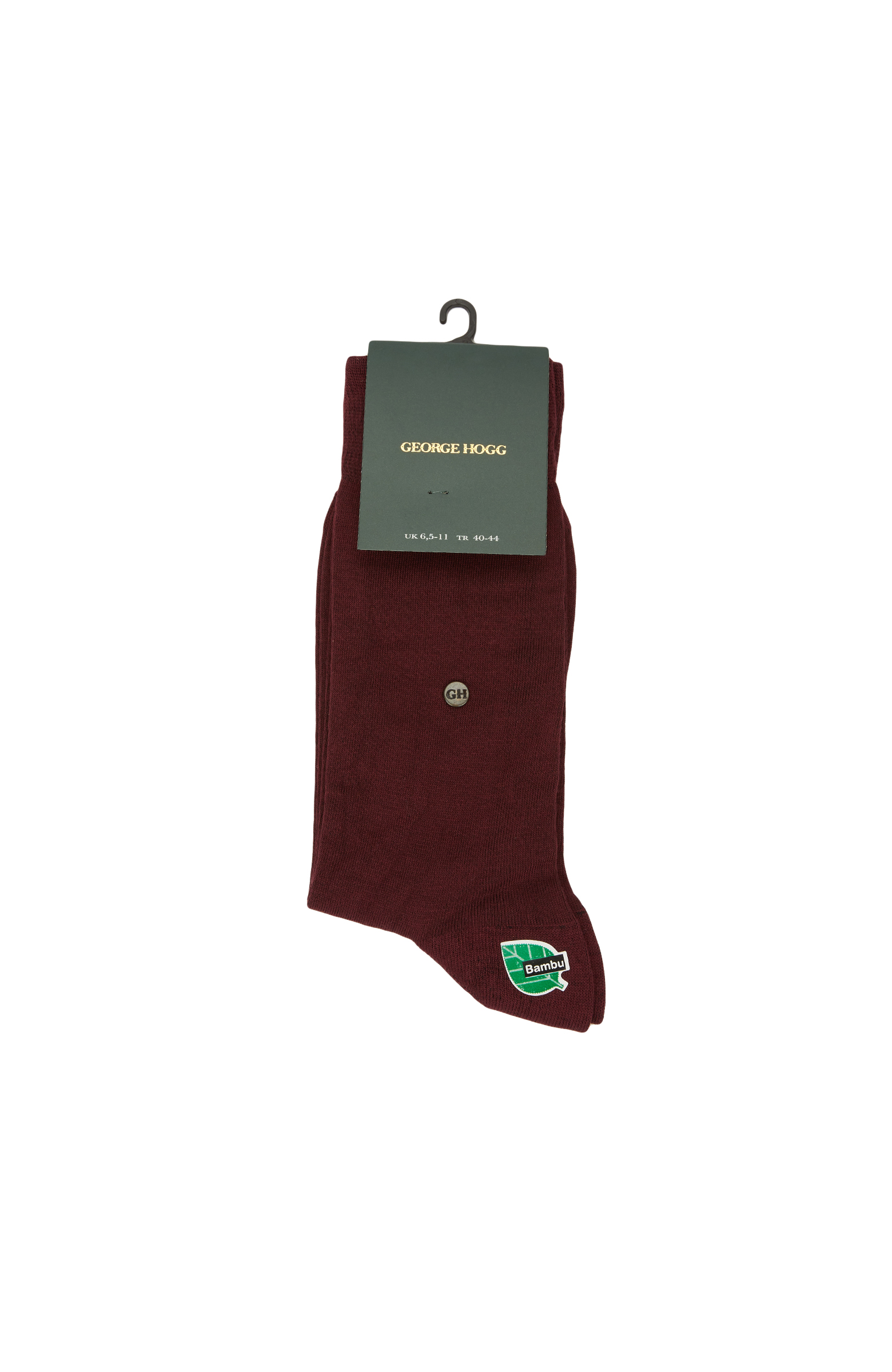 Bordo Erkek Bambu Çorap