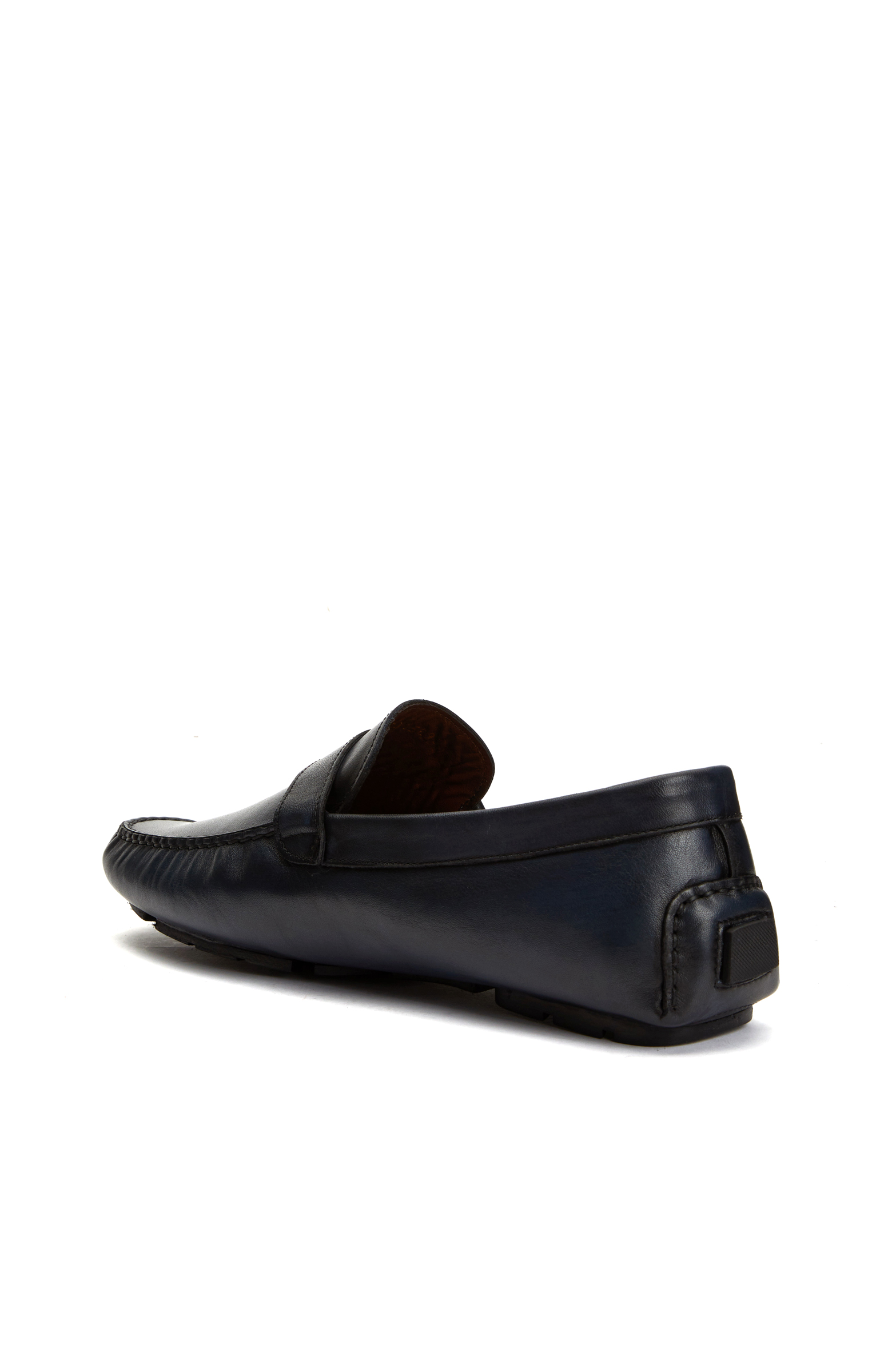 Lacivert Deri Loafer