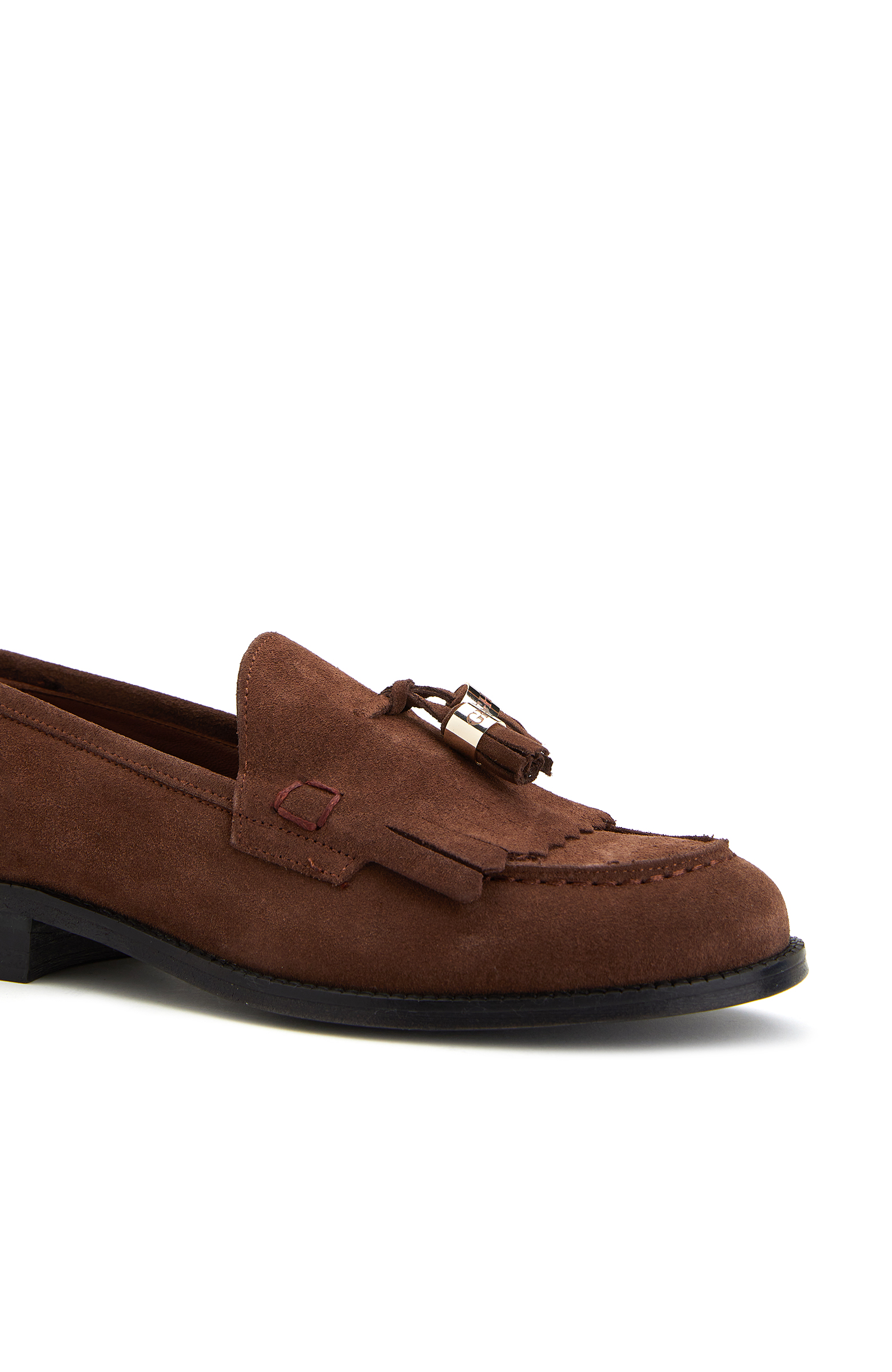 Kahverengi Kadın Süet Loafer