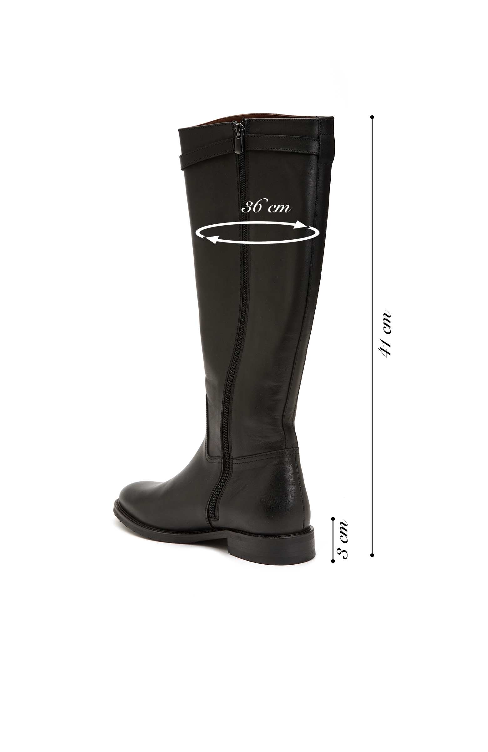 Siyah Kadın Deri Çizme