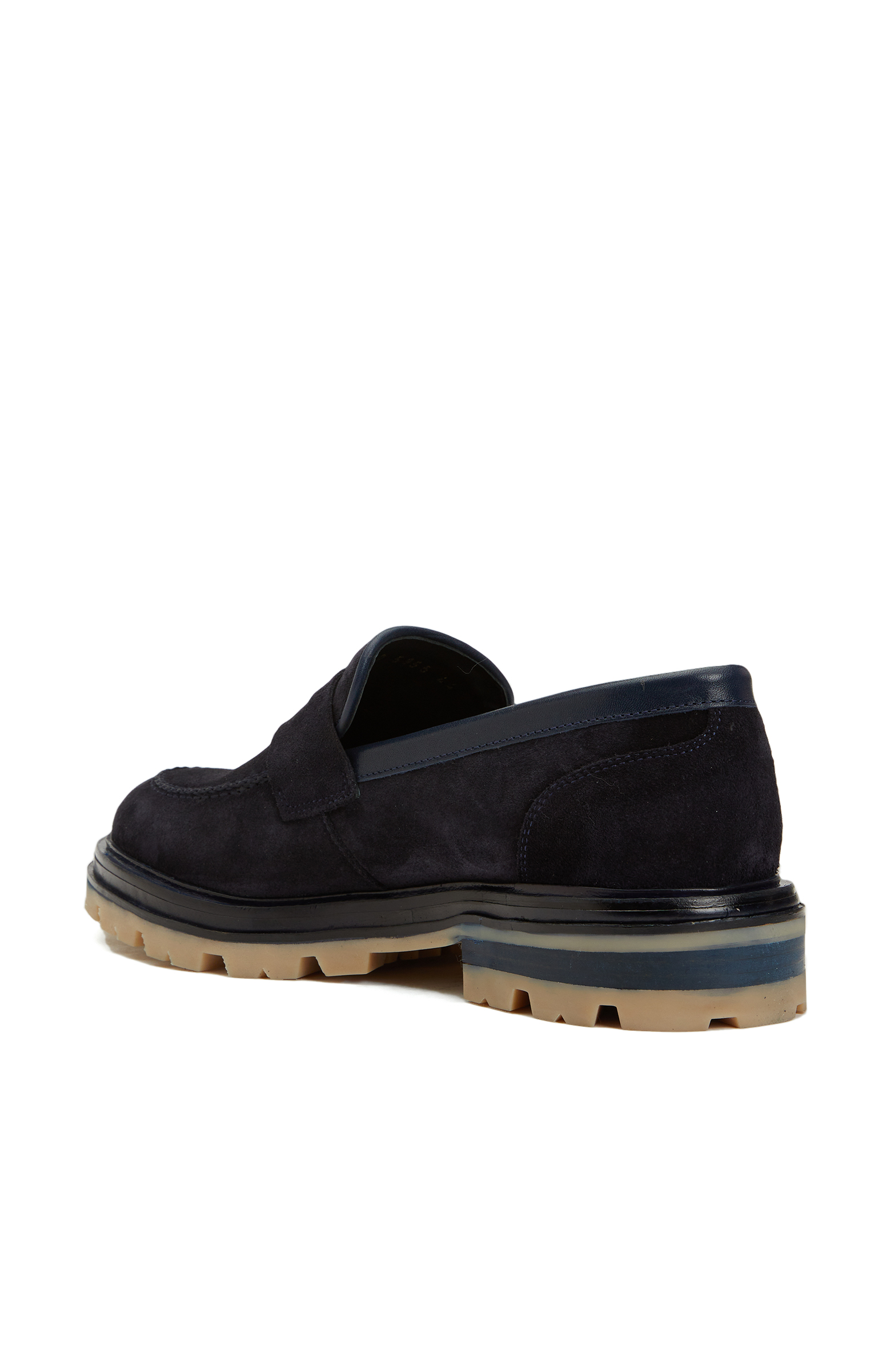 Lacivert Erkek Süet Deri Loafer