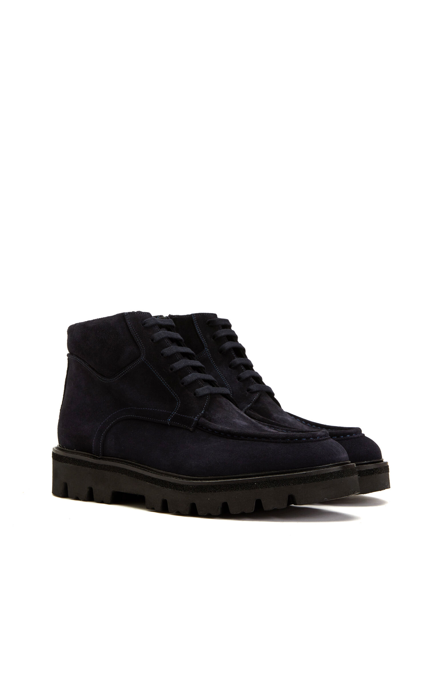 Navy Blue Men's Suede Leather Boot