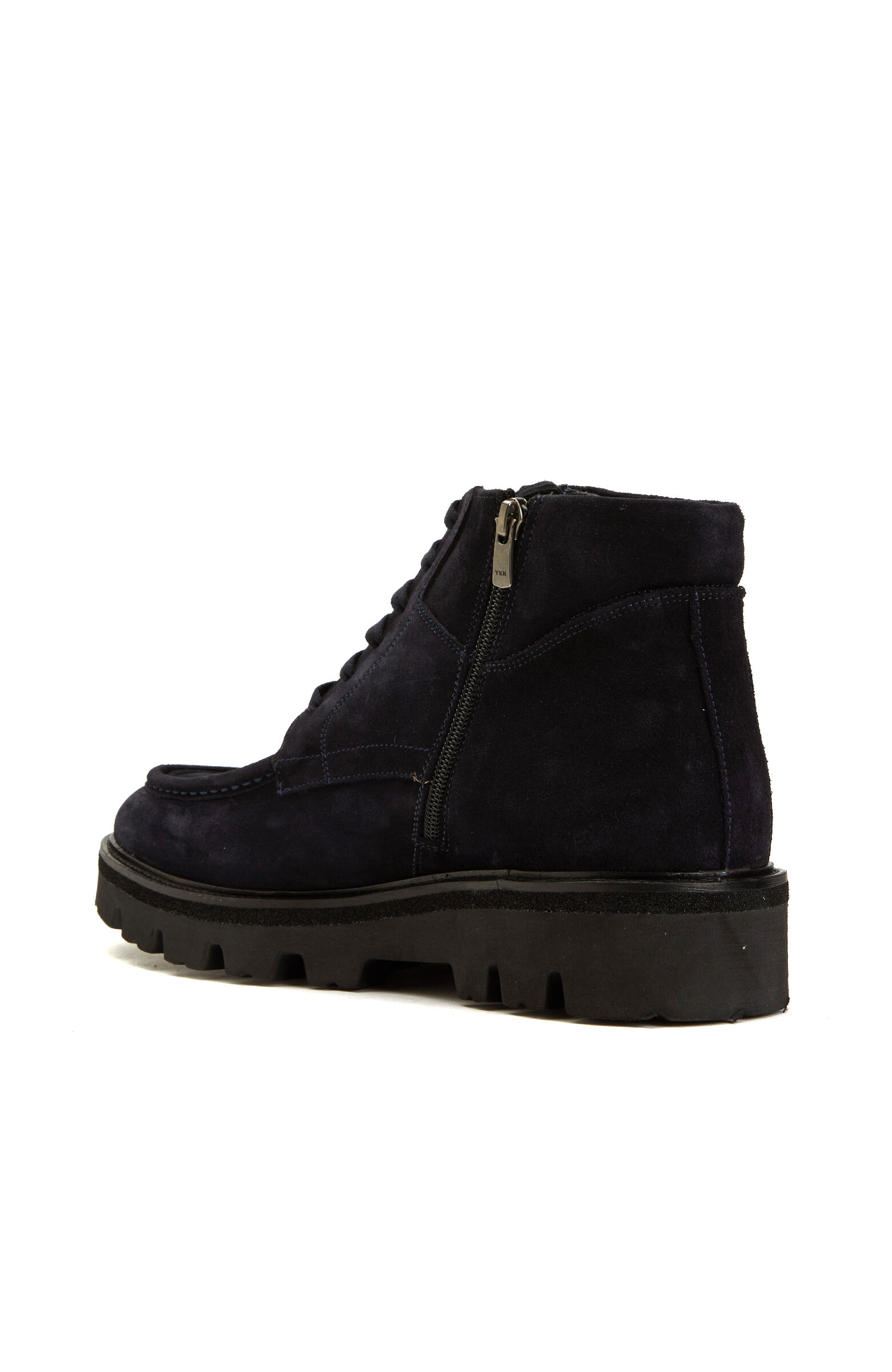 Navy Blue Men's Suede Leather Boot