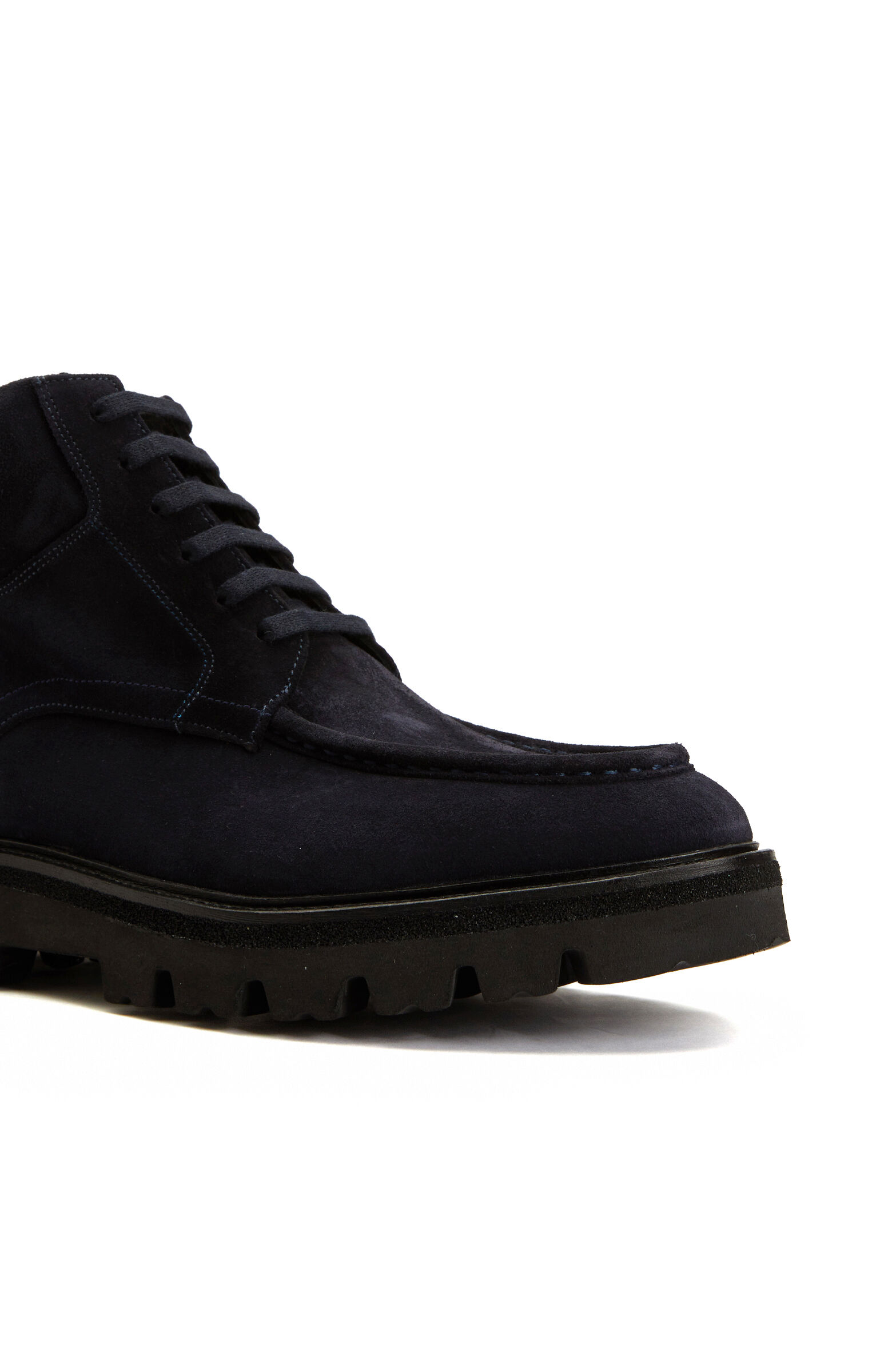 Navy Blue Men's Suede Leather Boot