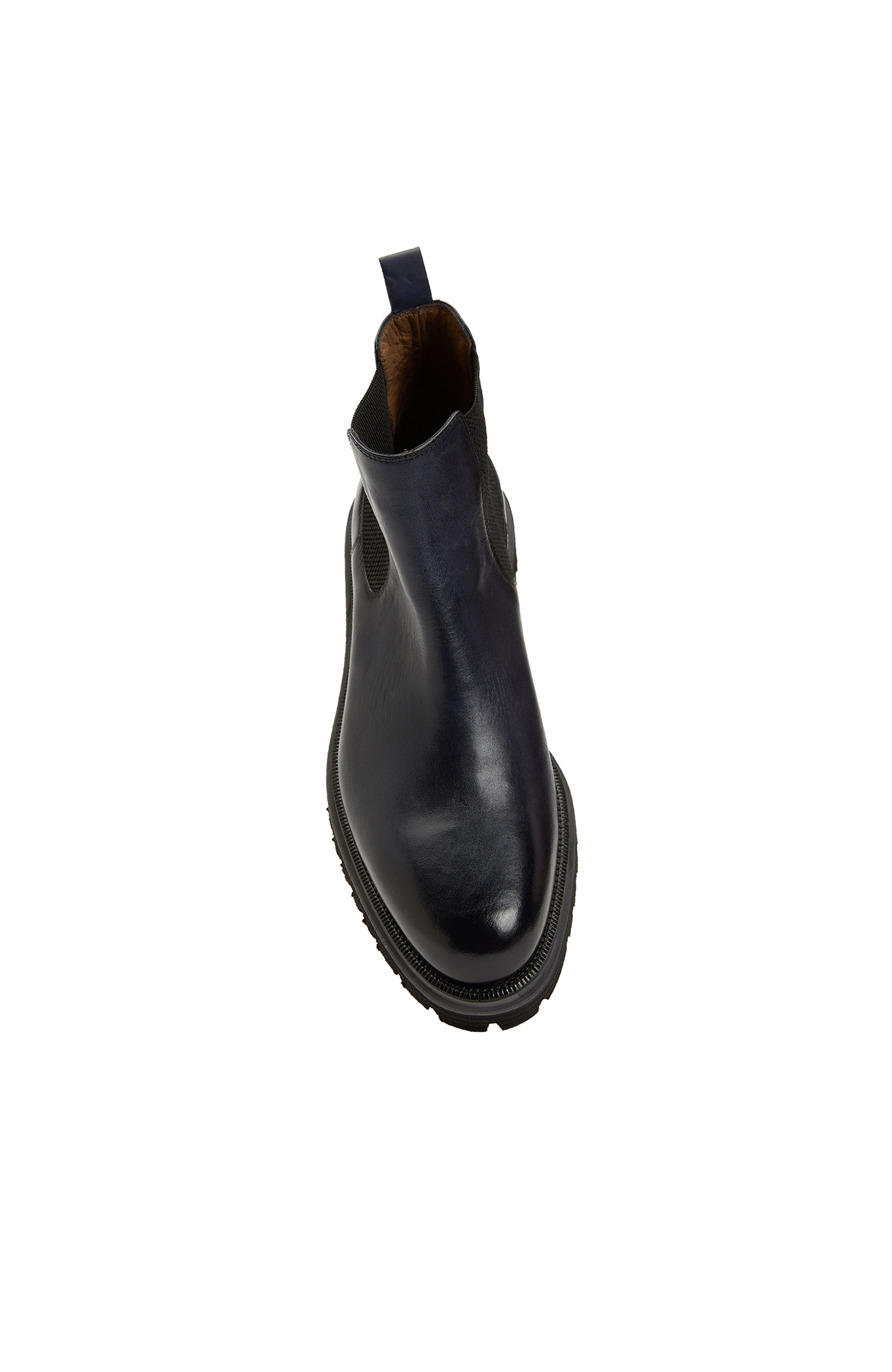 Navy Blue Men's Leather Boot