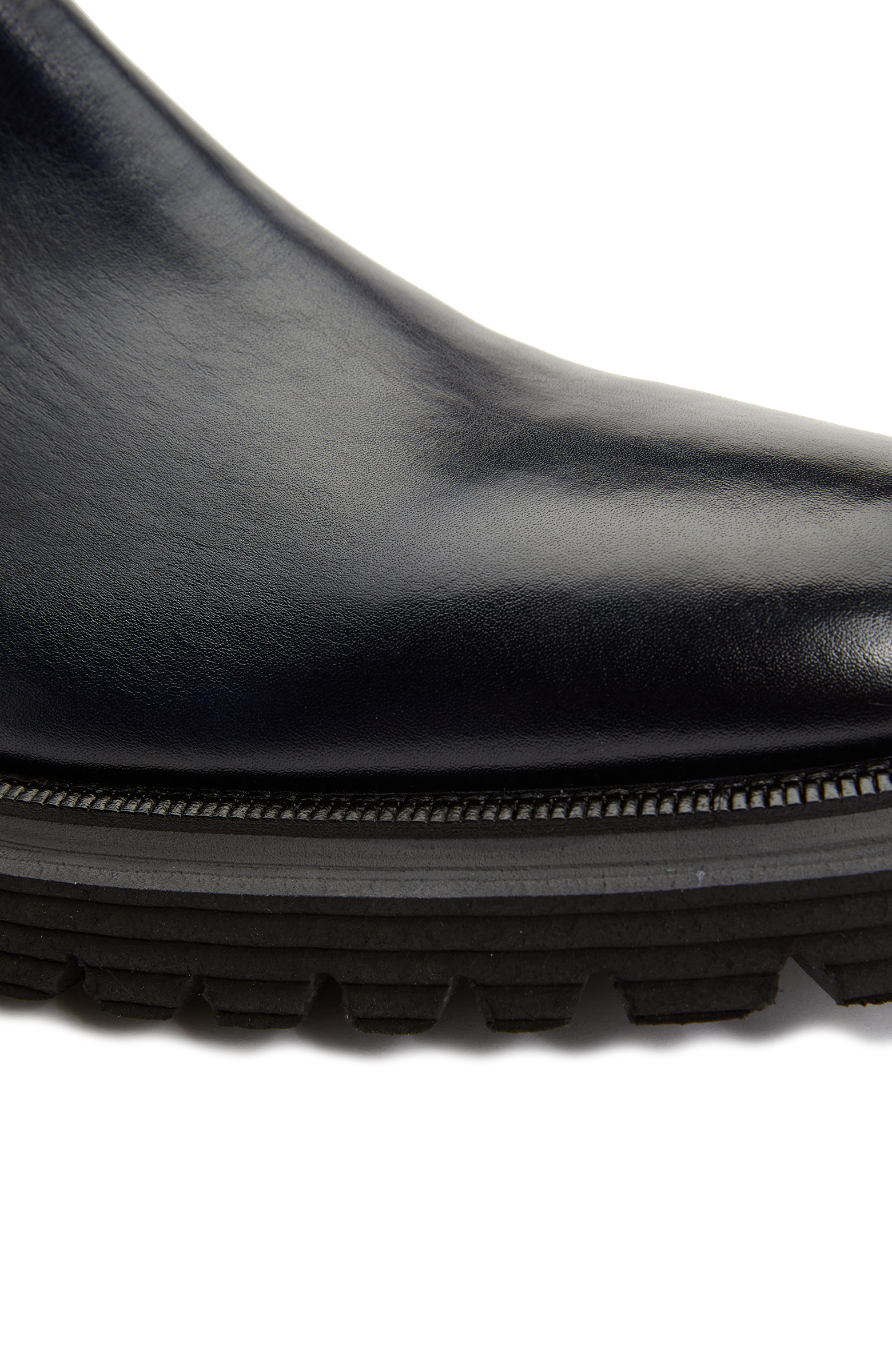 Navy Blue Men's Leather Boot