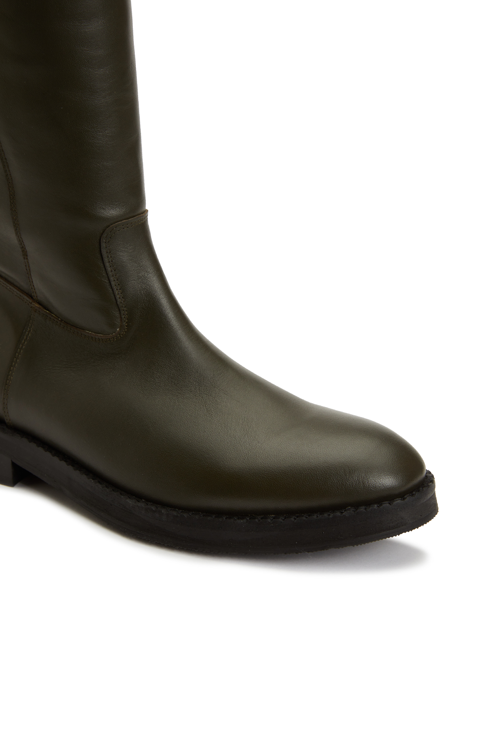 Haki Kadın Deri Çizme