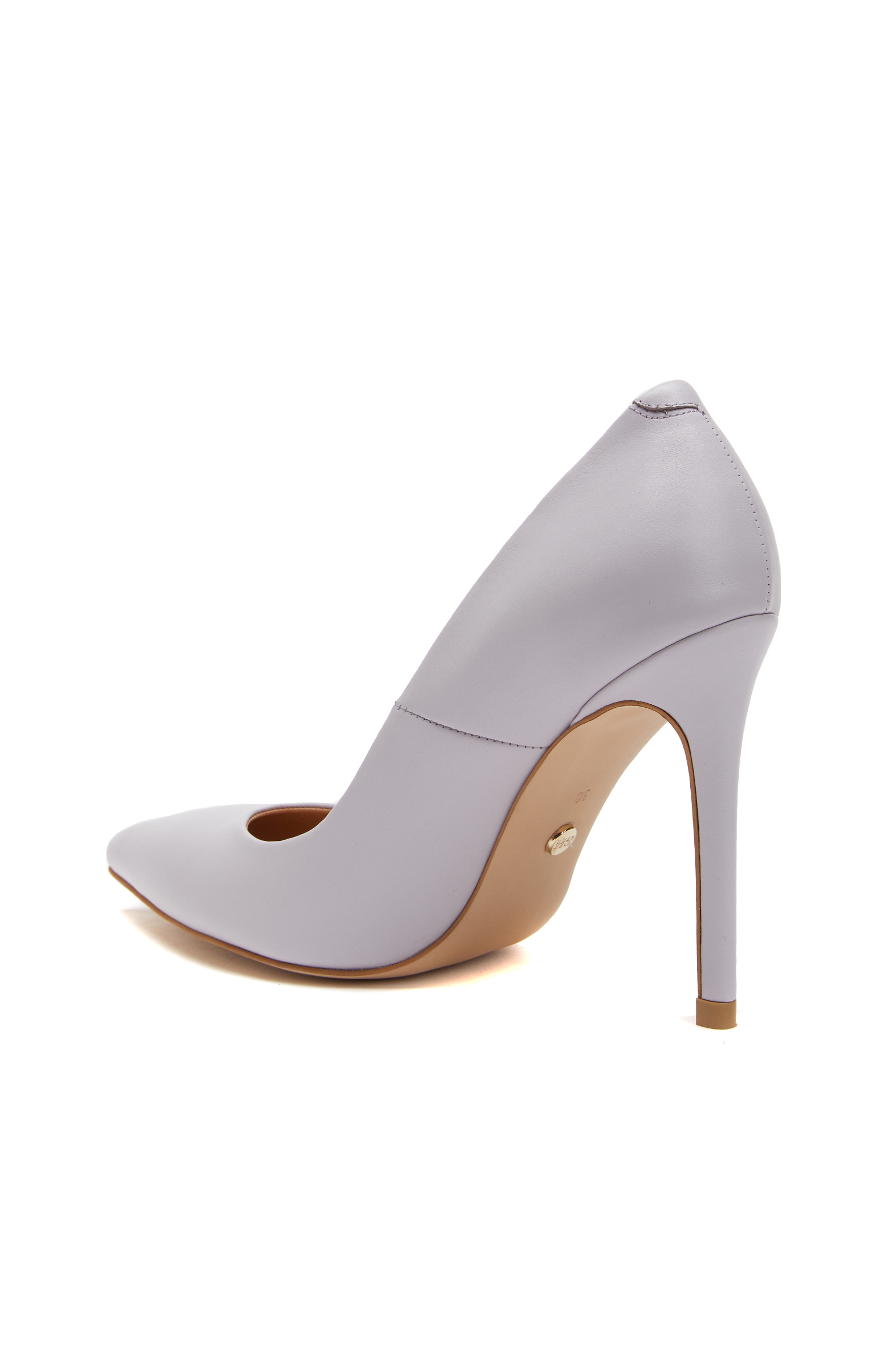 Lila Kadın Deri Stiletto