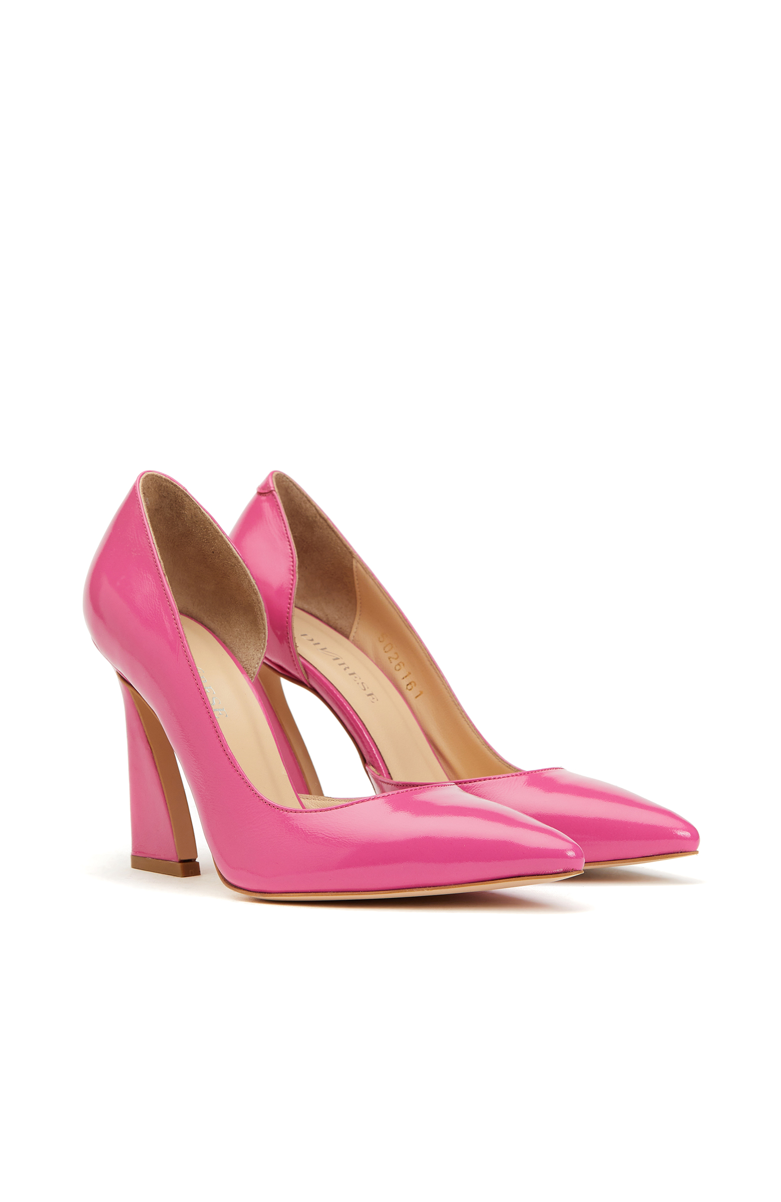 Fuşya Kadın Deri Stiletto