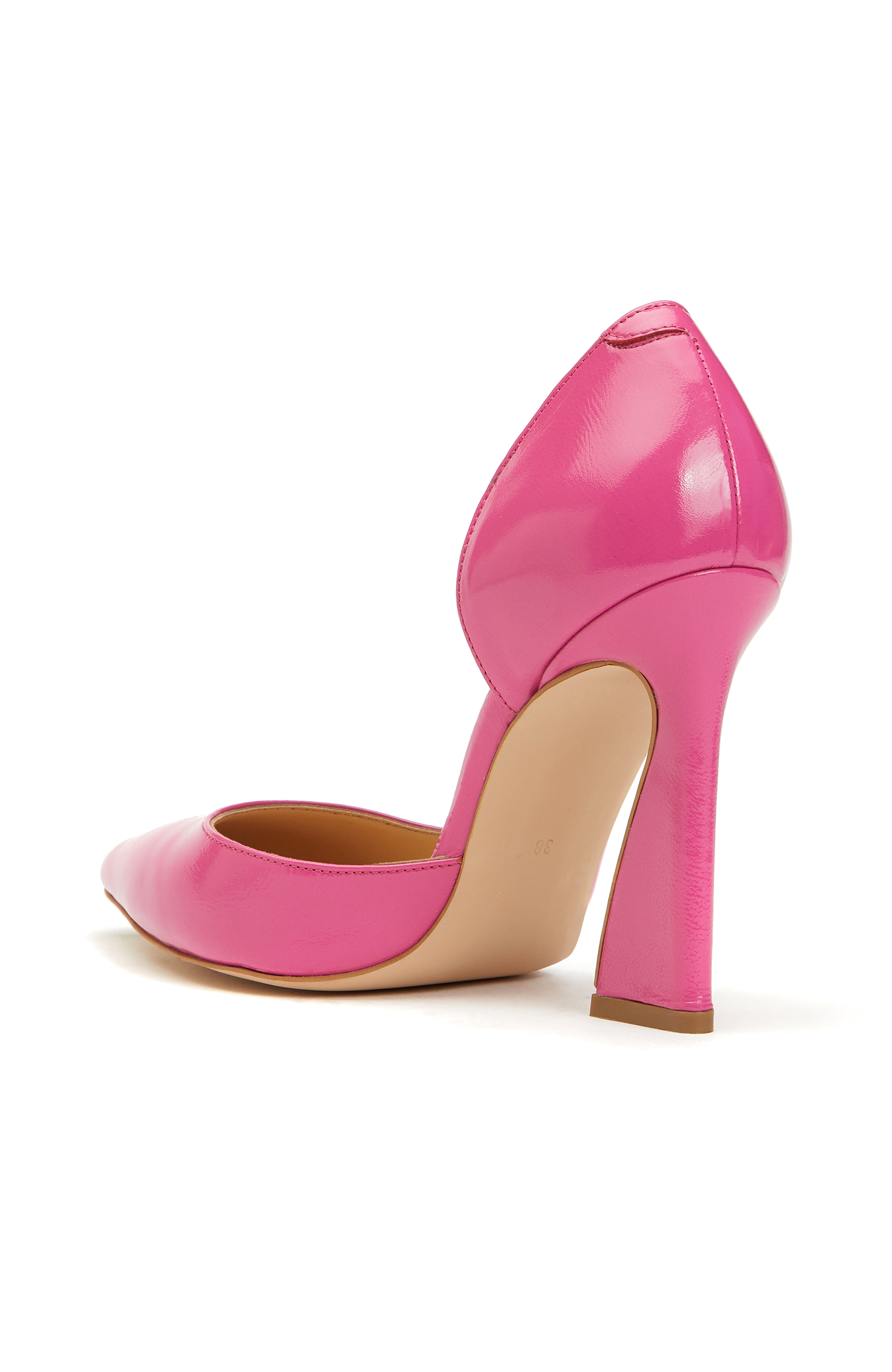 Fuşya Kadın Deri Stiletto