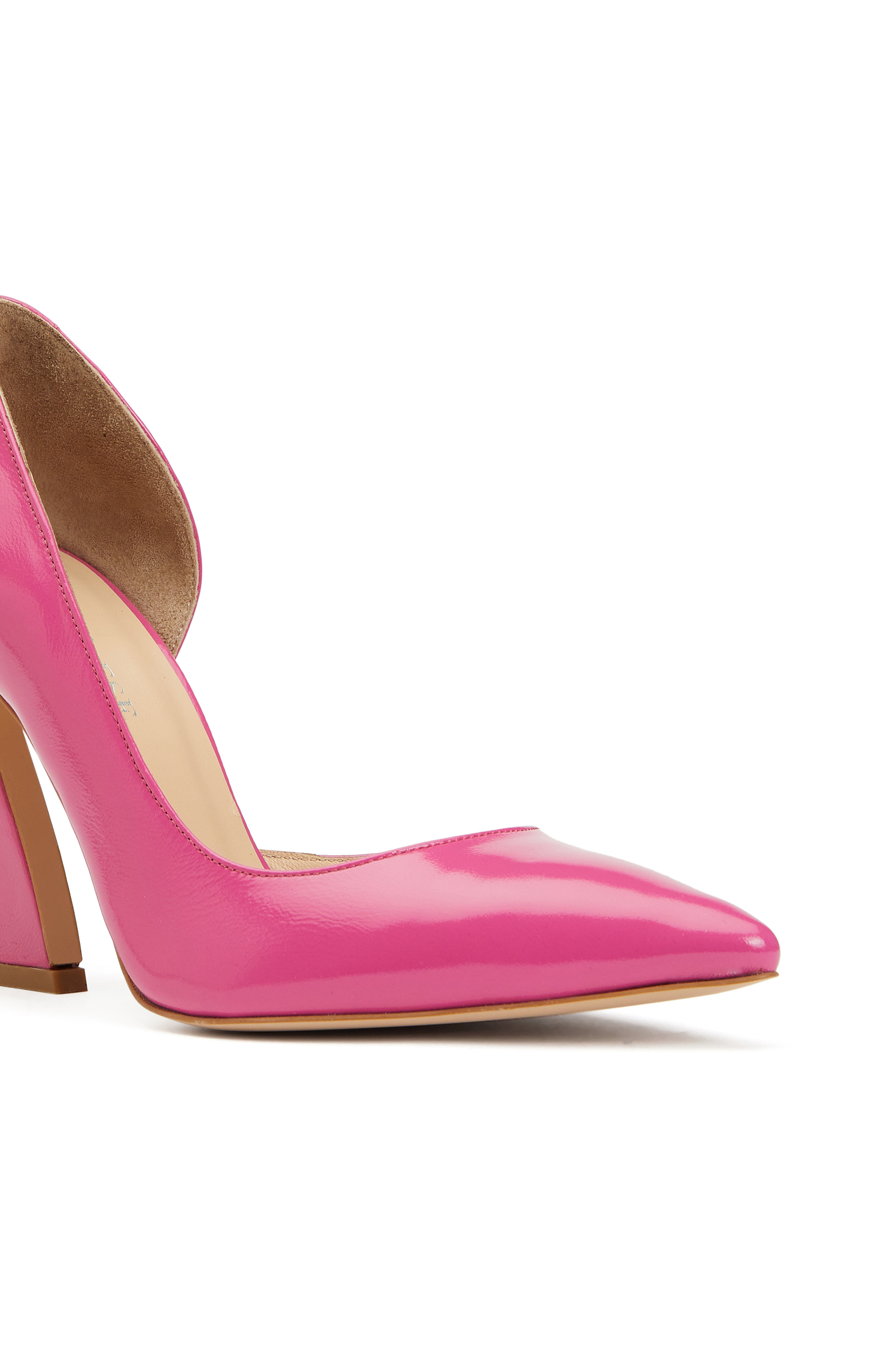 Fuşya Kadın Deri Stiletto