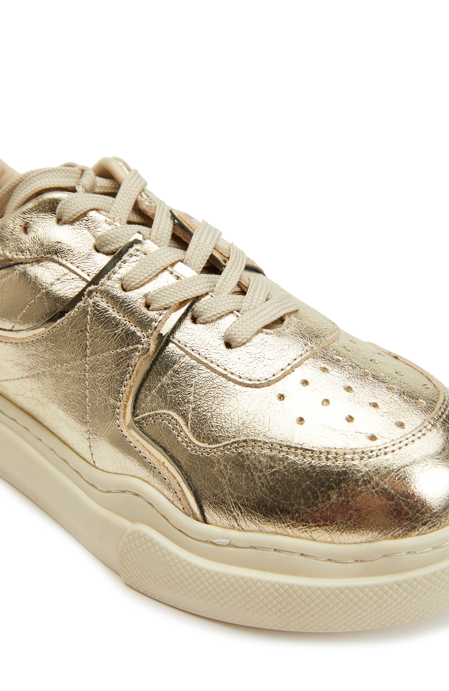 Gold Kadın Deri Sneaker