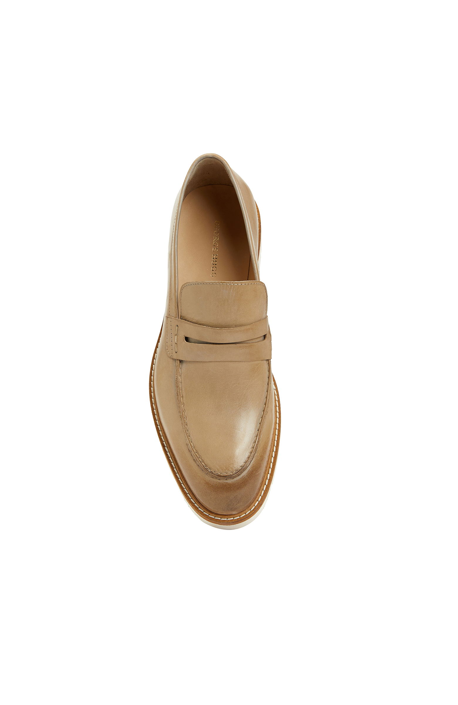 Bej Erkek Deri Loafer