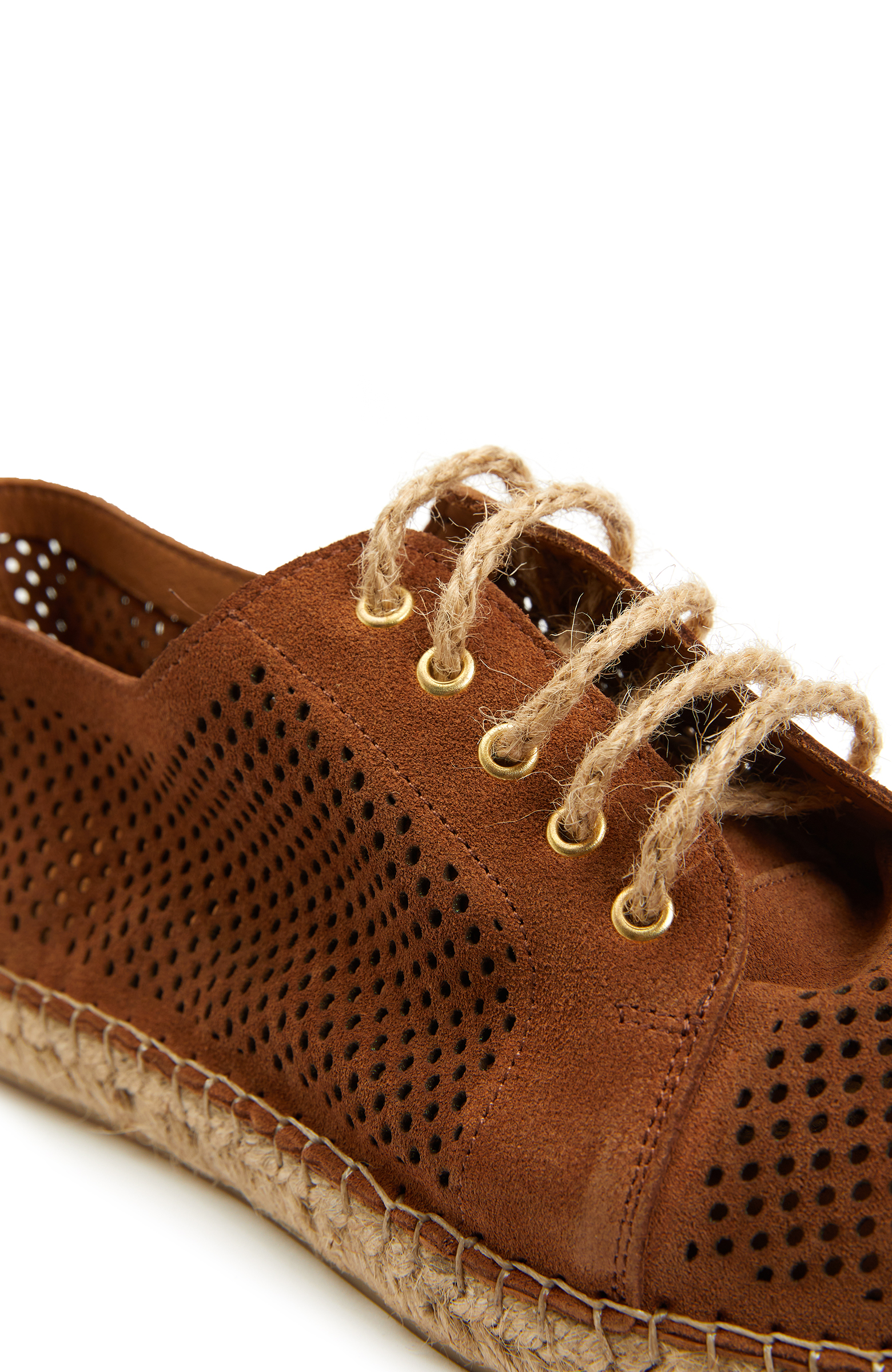 Taba Kadın Bağcıklı Süet Espadril 