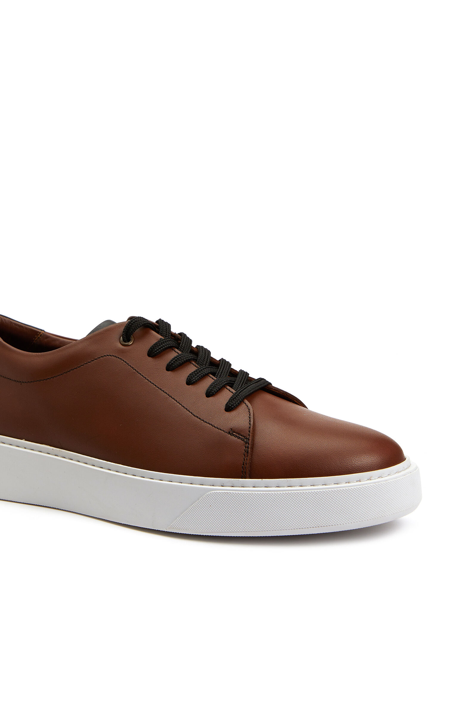 Kahverengi Erkek Deri Sneaker