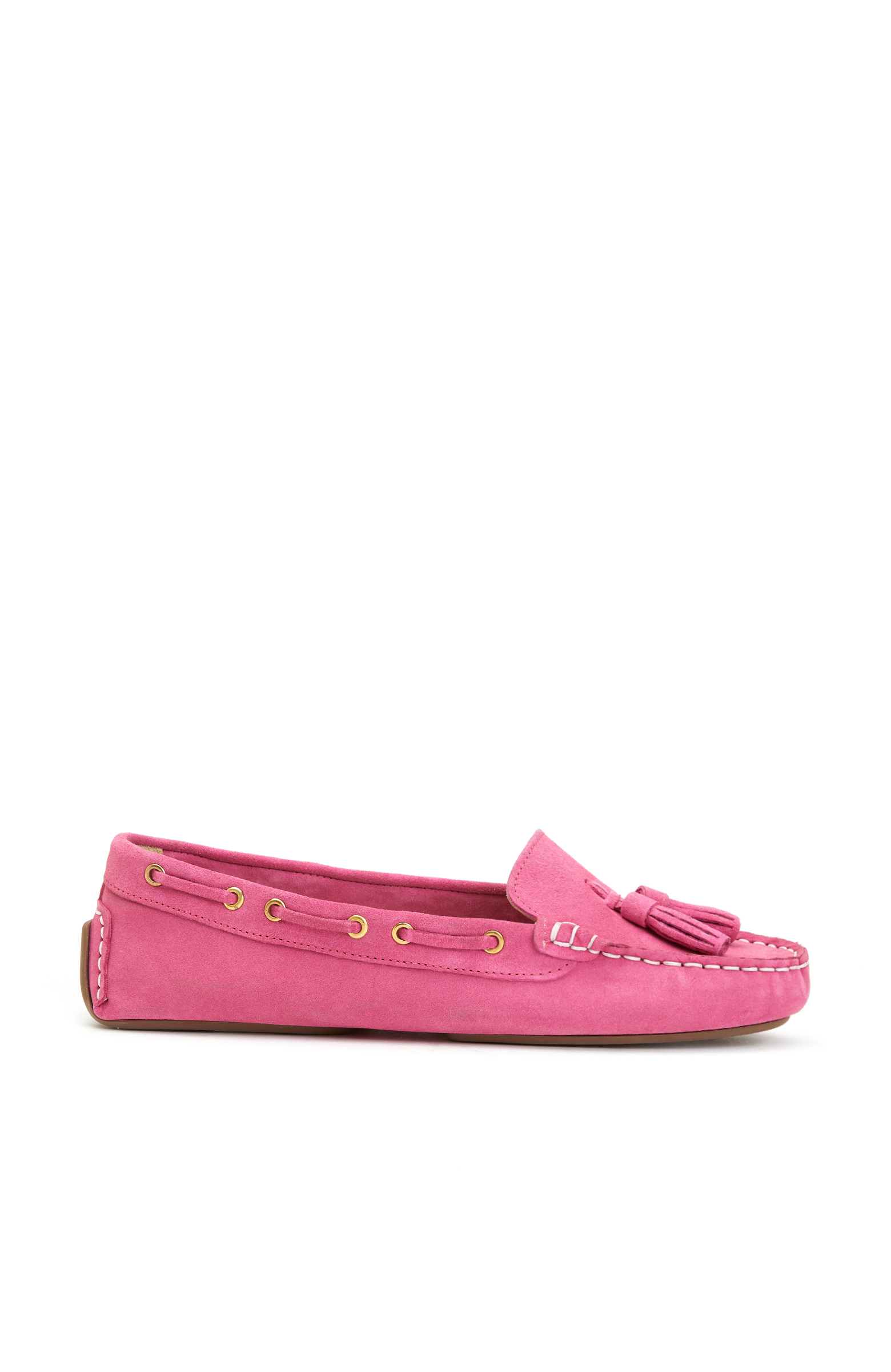 Fuşya Kadın Süet Loafer