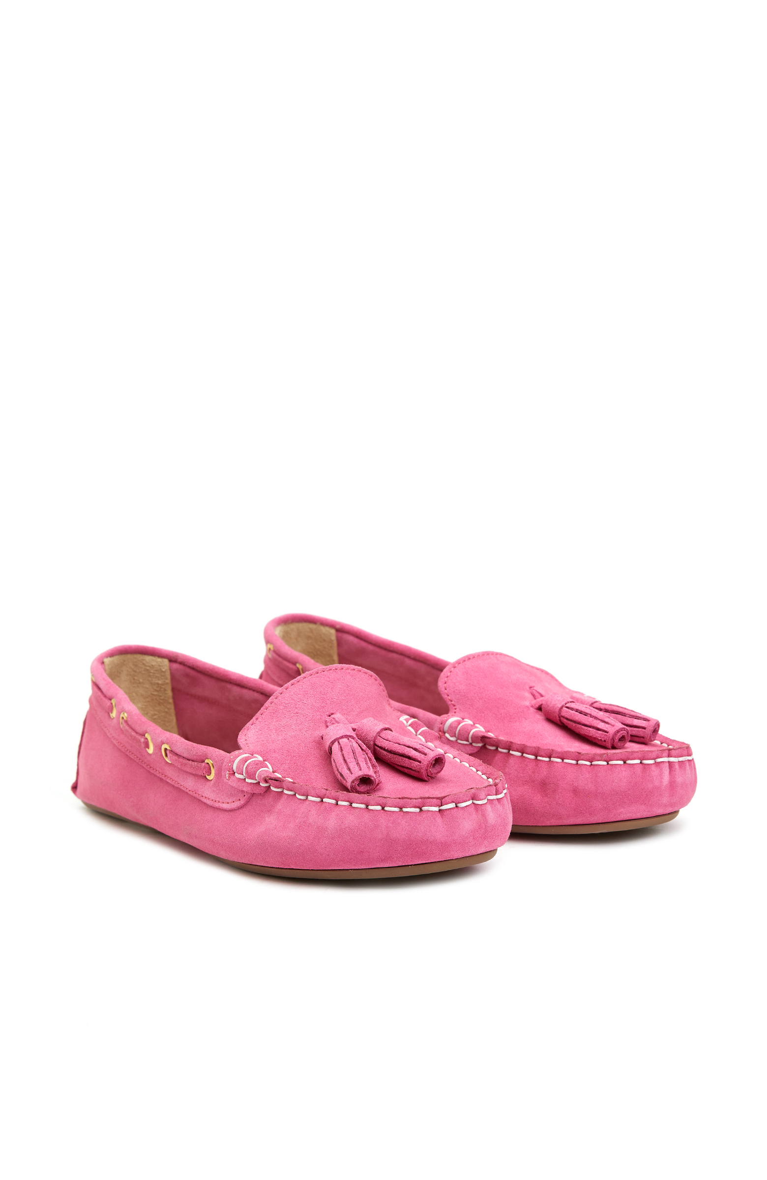 Fuşya Kadın Süet Loafer