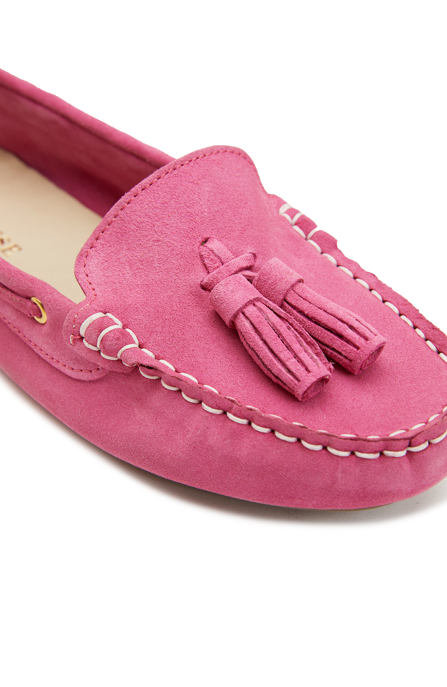 Fuşya Kadın Süet Loafer