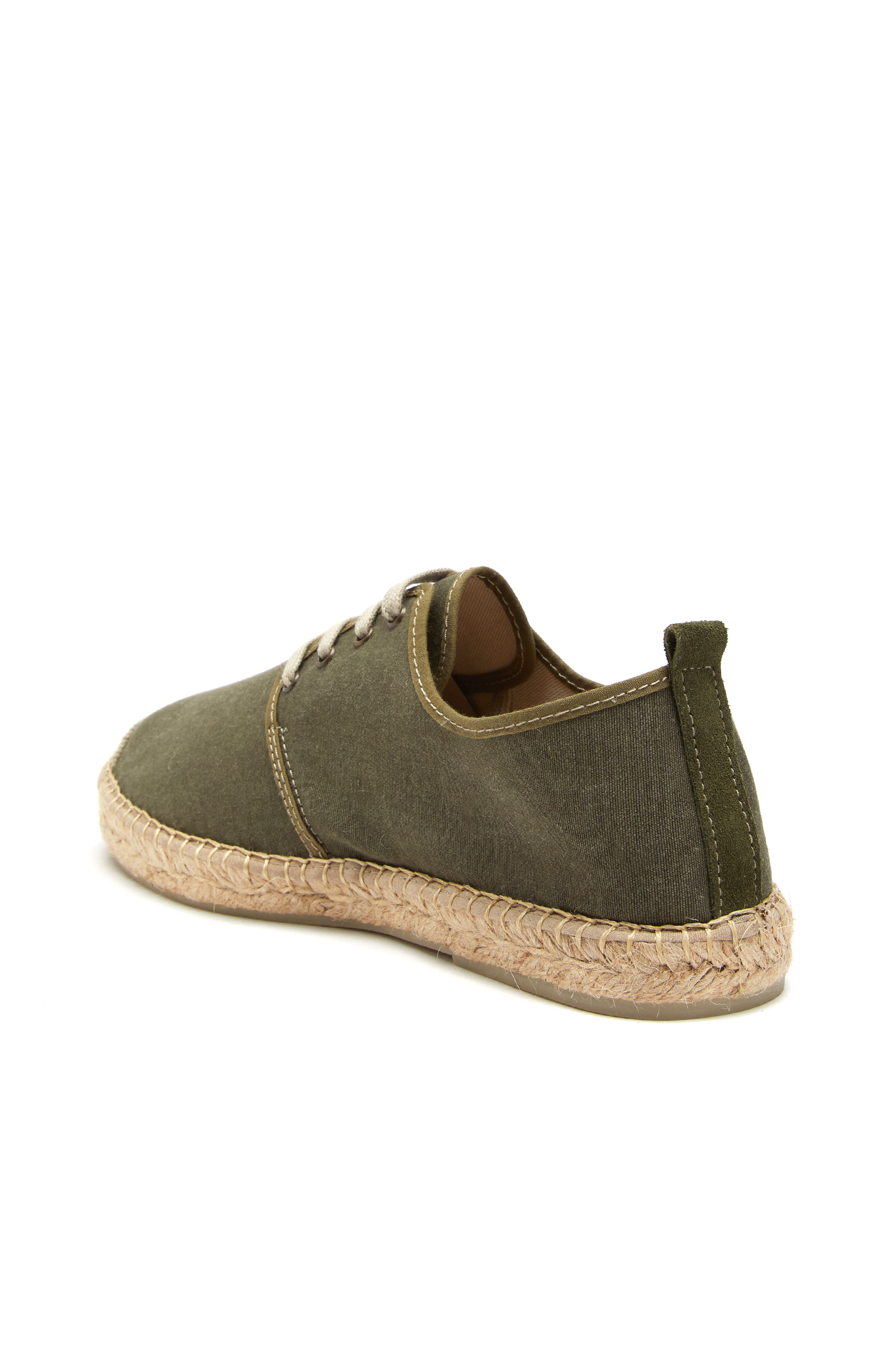 Haki Hasır Şeritli Erkek  Espadril