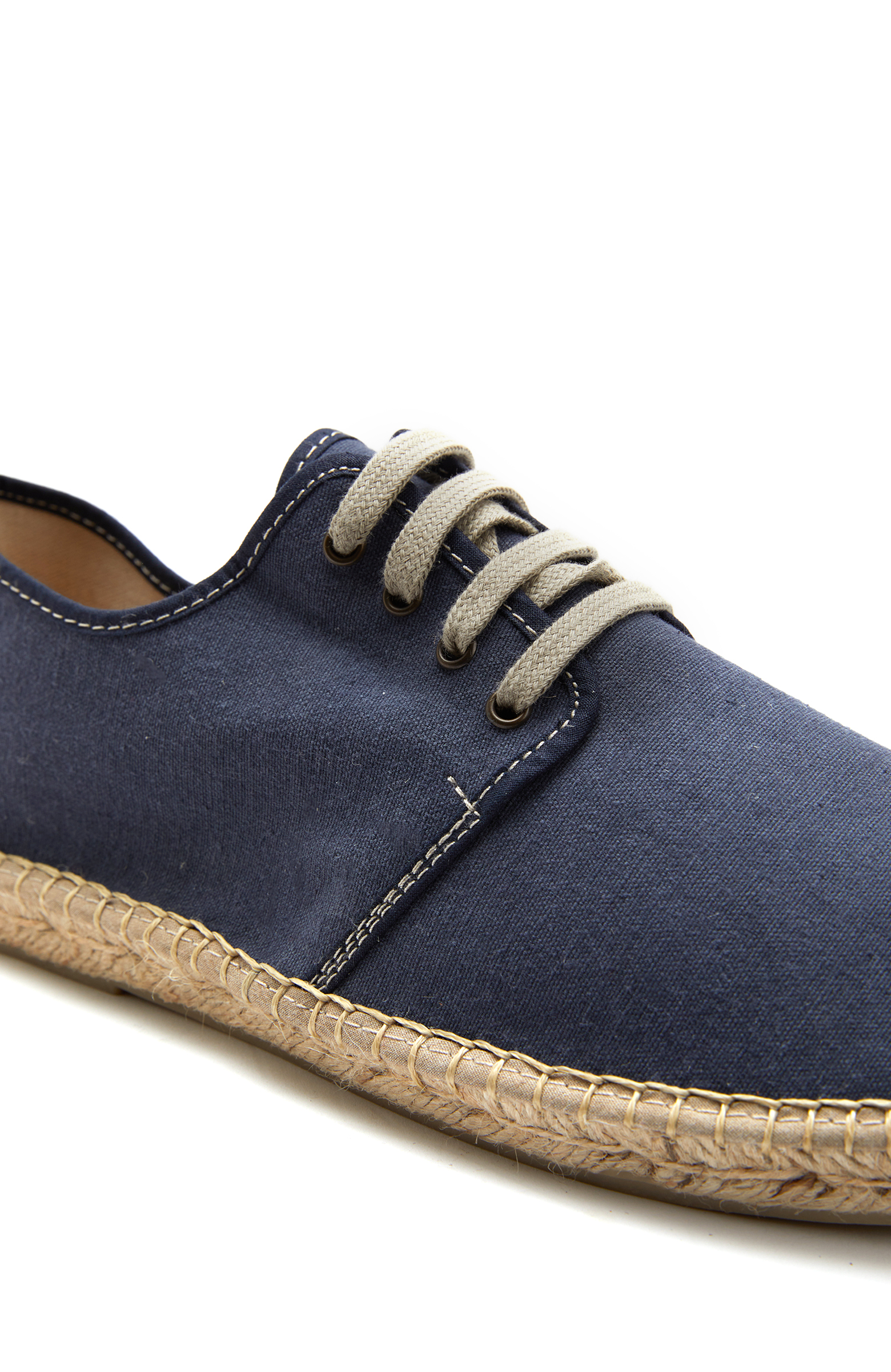 Lacivert Hasır Şeritli Erkek Espadril