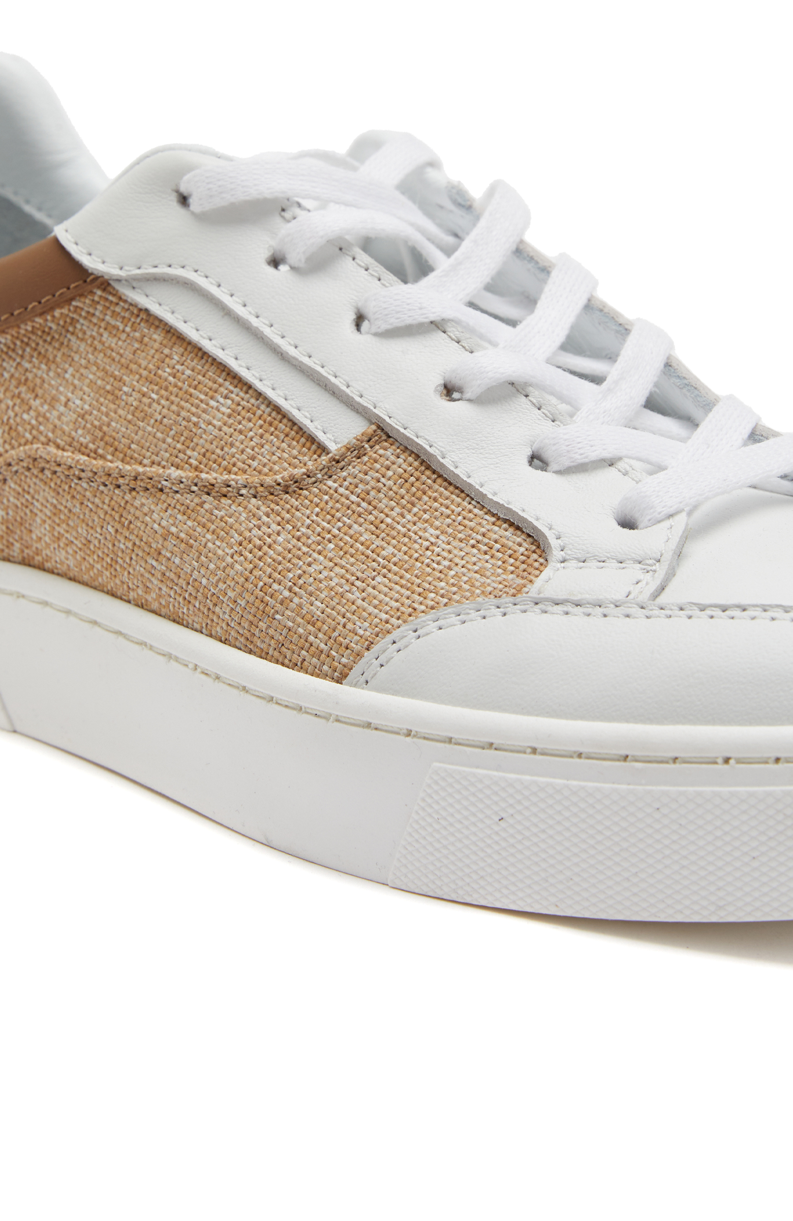 Beyaz Kadın Deri Sneaker