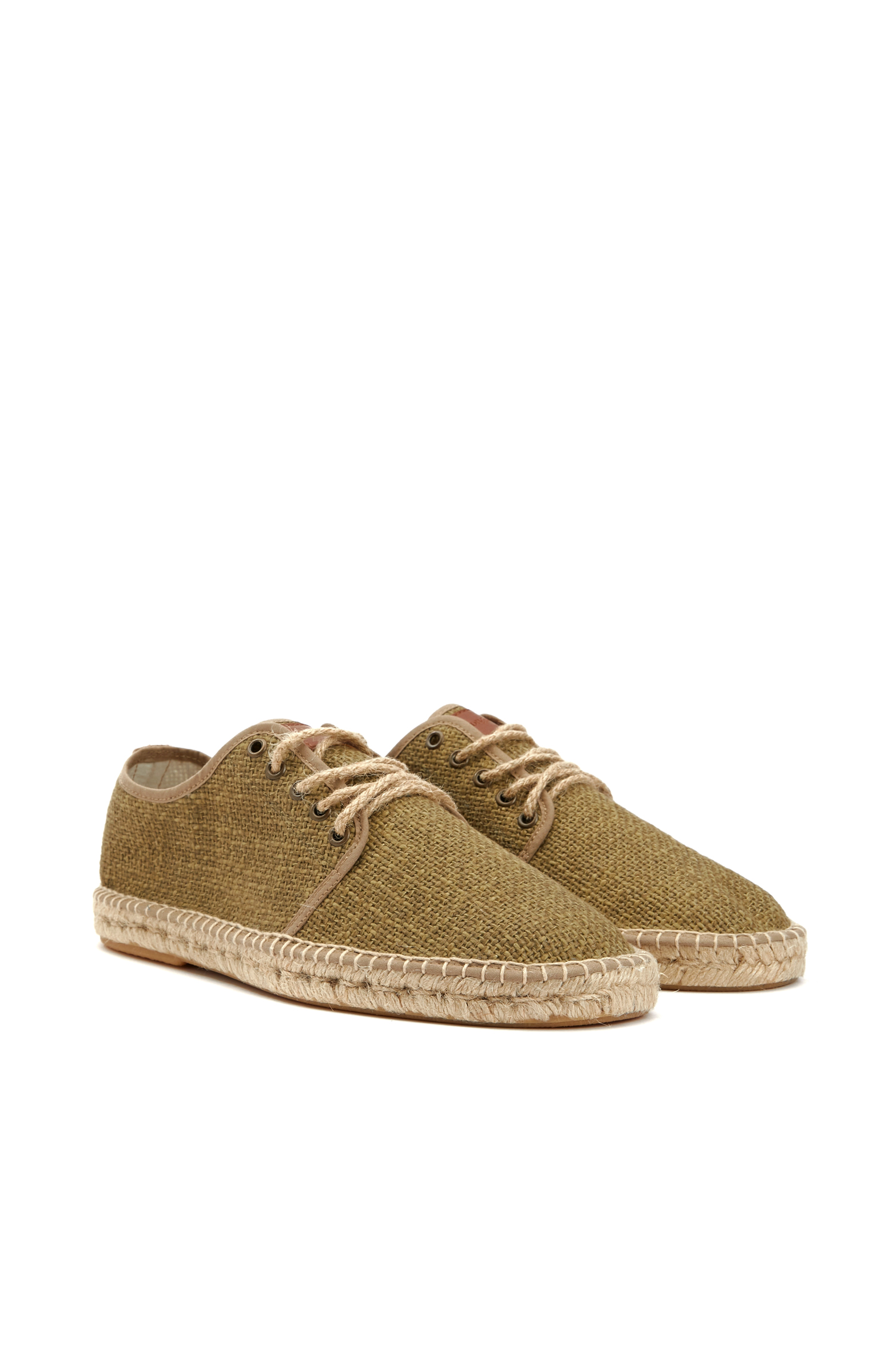 Haki Kanvas Erkek Bağcıklı Espadril