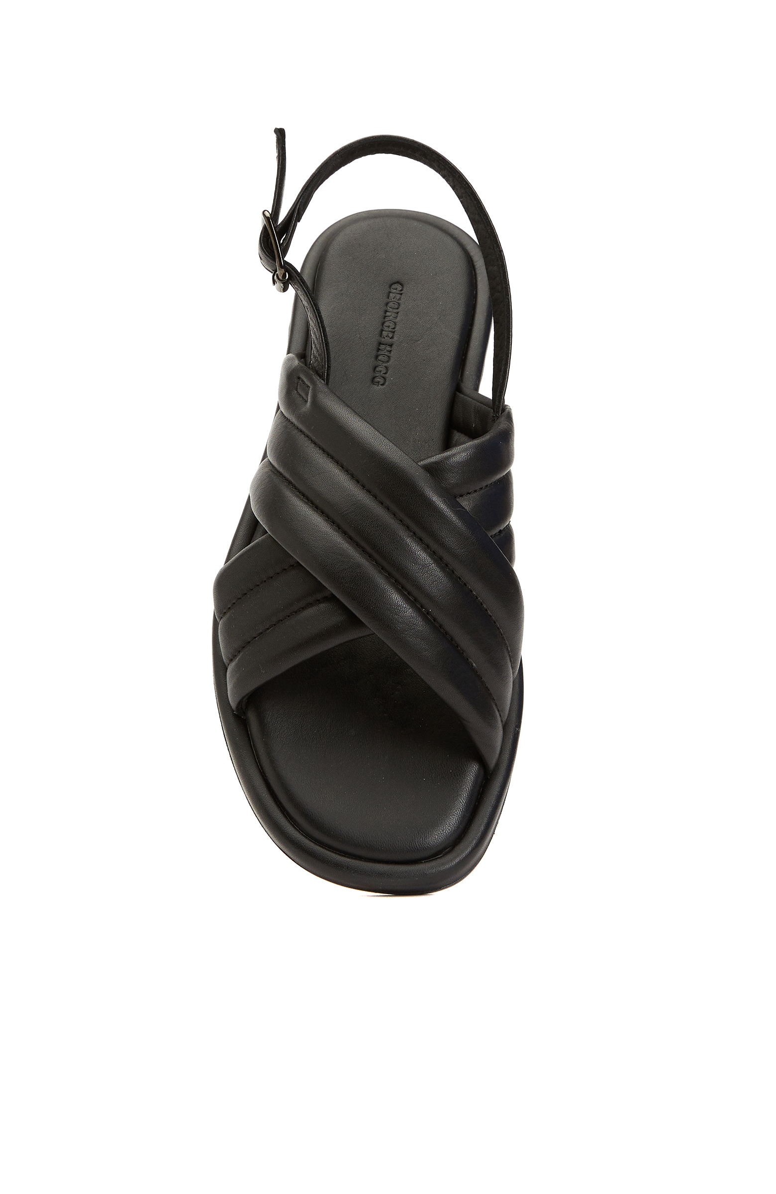 Siyah Kadın Deri Sandalet