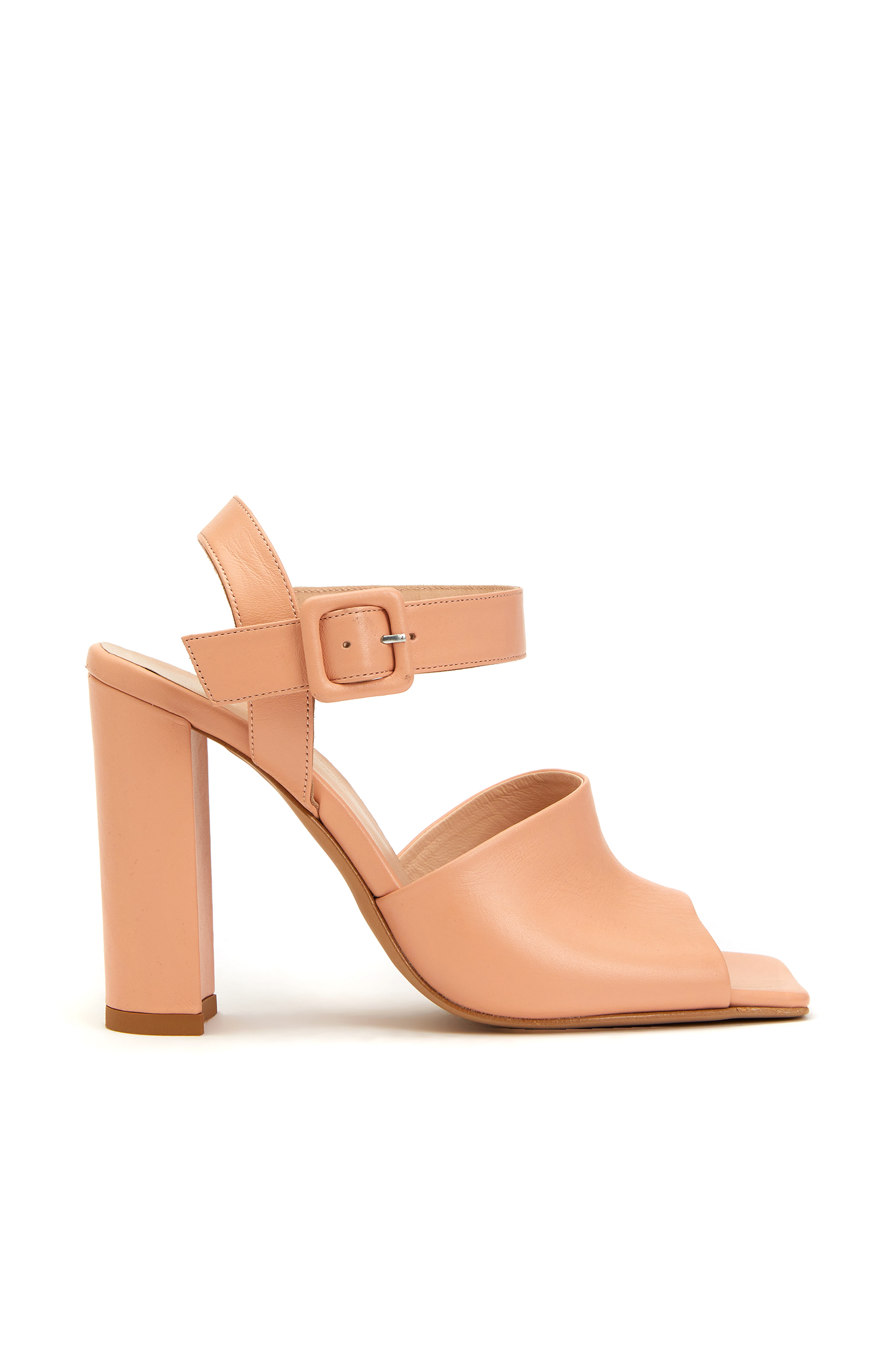 Pudra Rengi Kadın Deri Sandalet