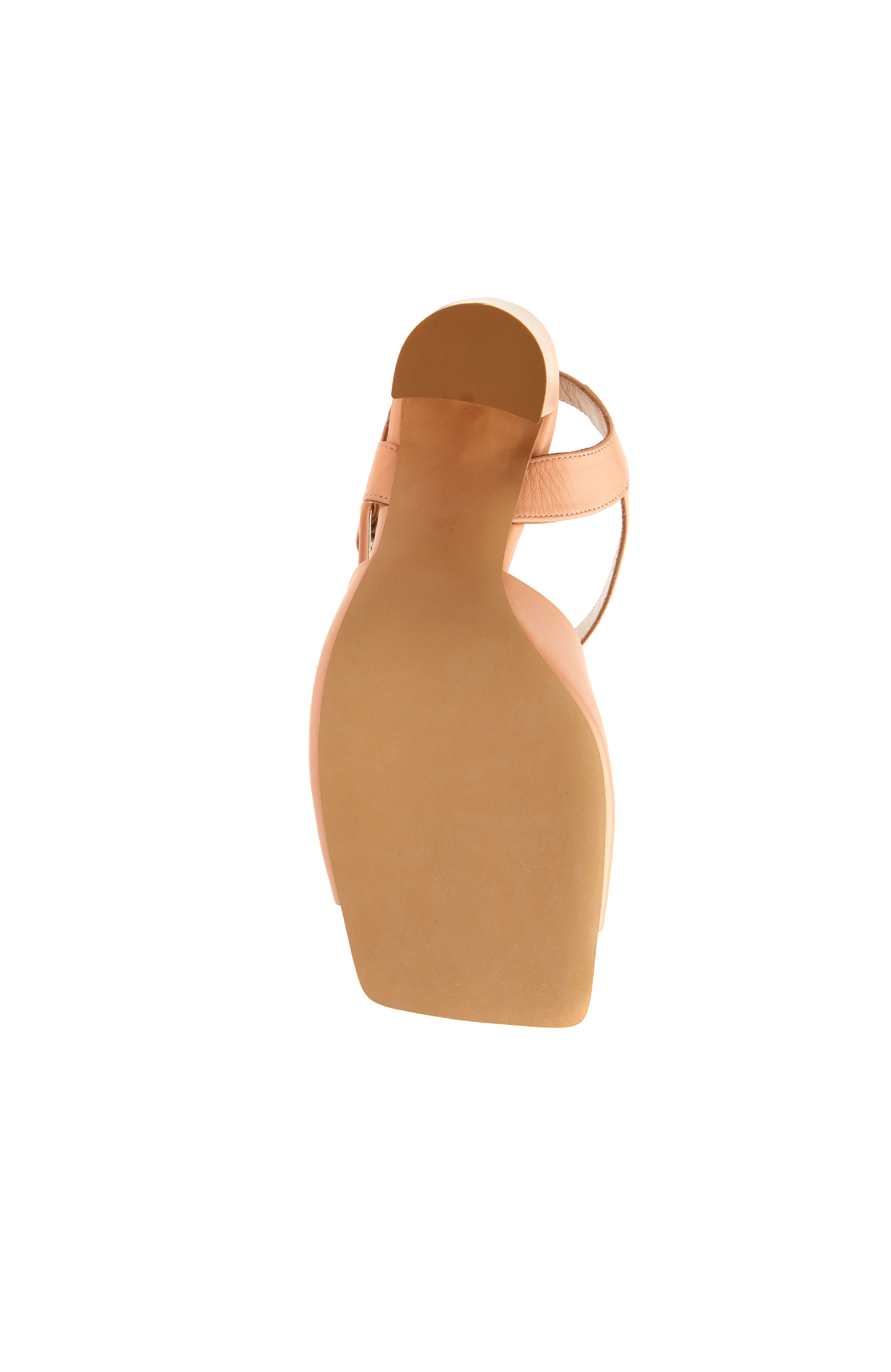 Pudra Rengi Kadın Deri Sandalet