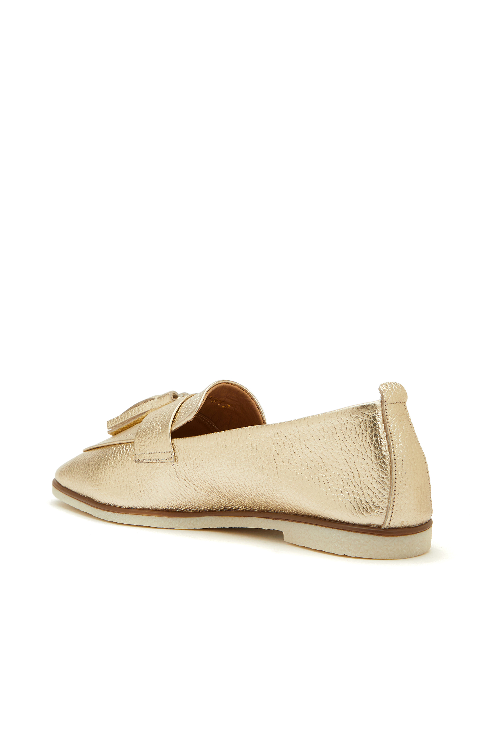 Gold Kadın Deri Loafer