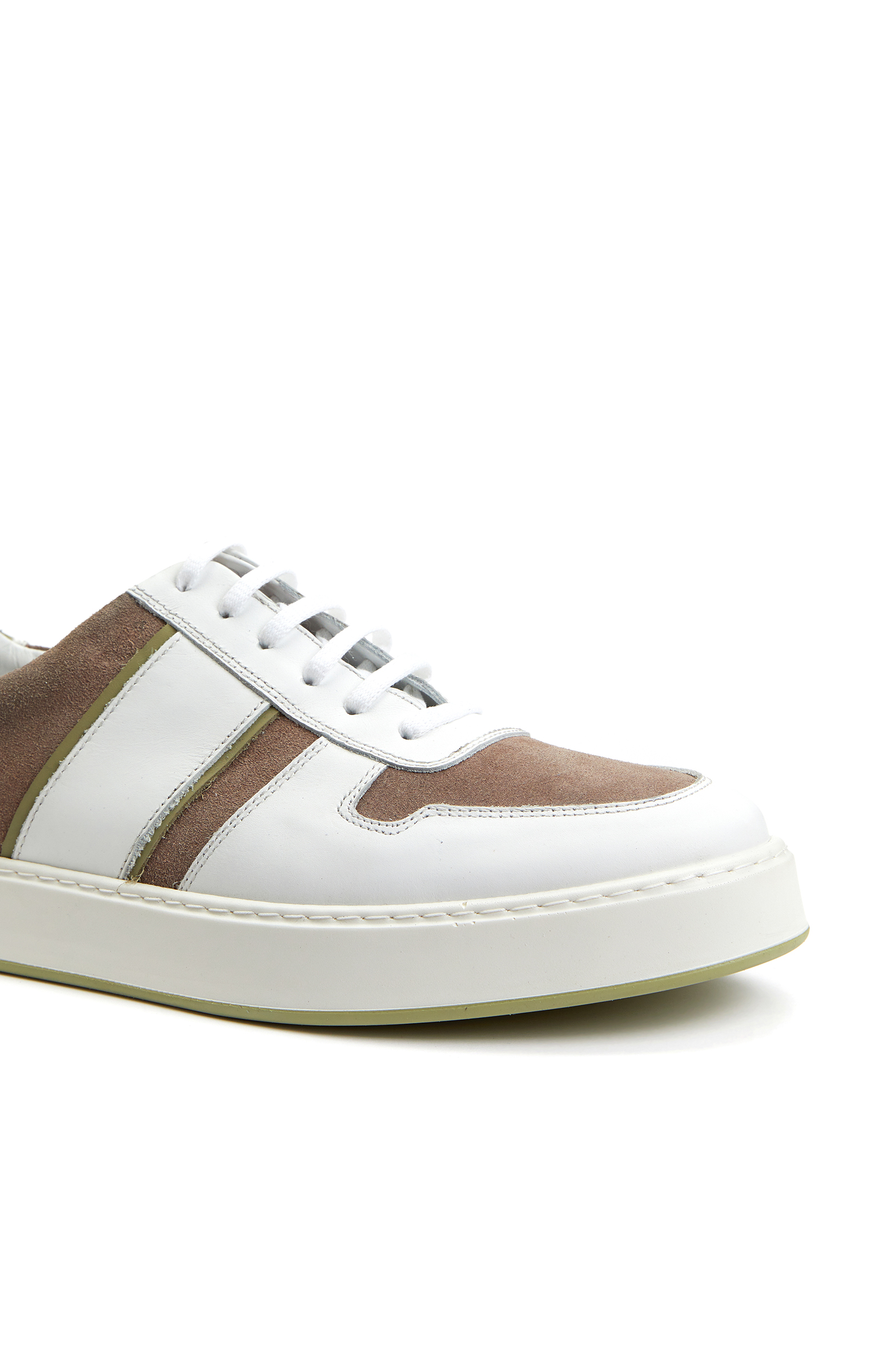 Beyaz Bej Erkek Deri Ayakkabı