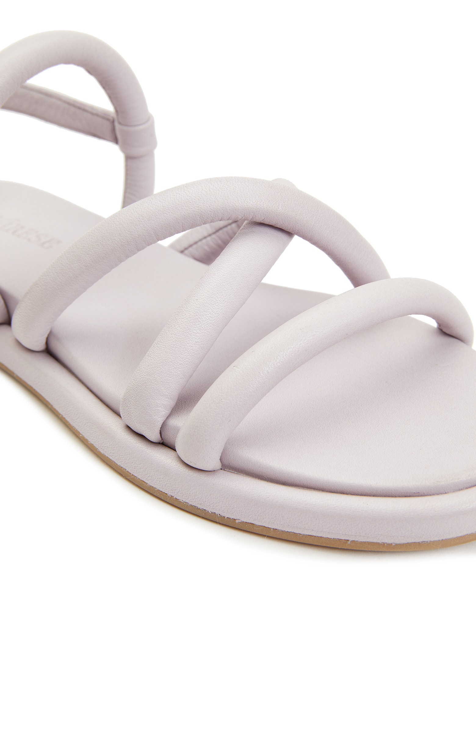 Lila Kadın Deri Sandalet