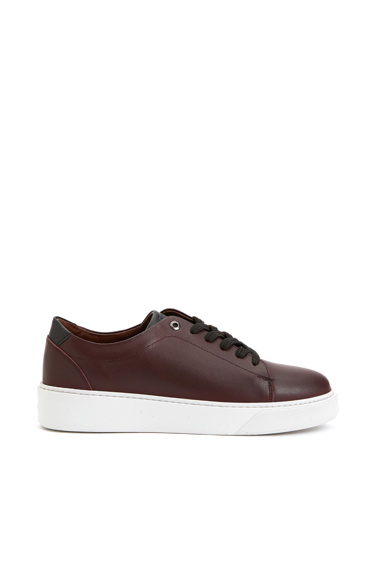 Bordo Kadın Deri Sneaker