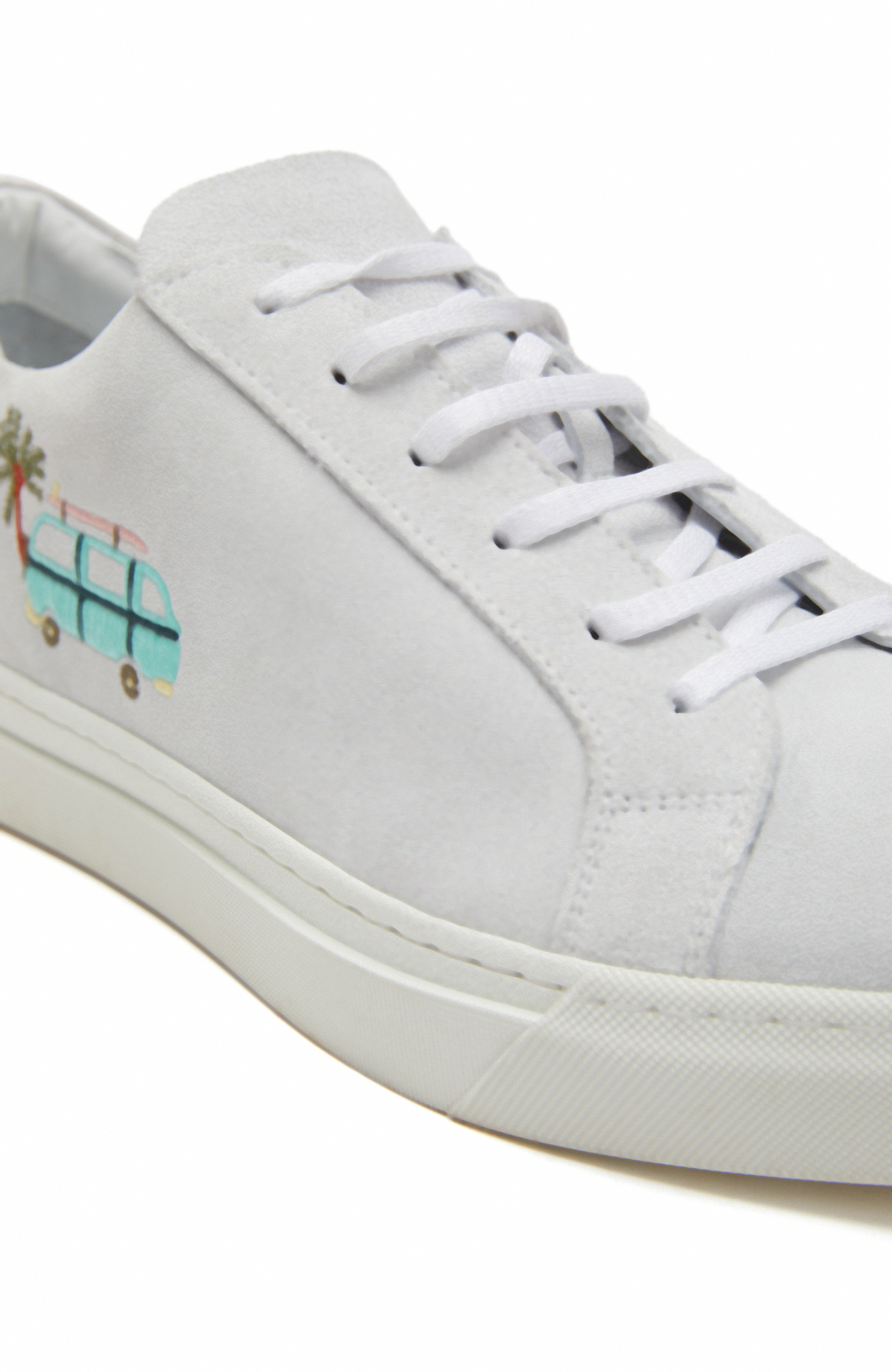 Beyaz Erkek Süet Ayakkabı