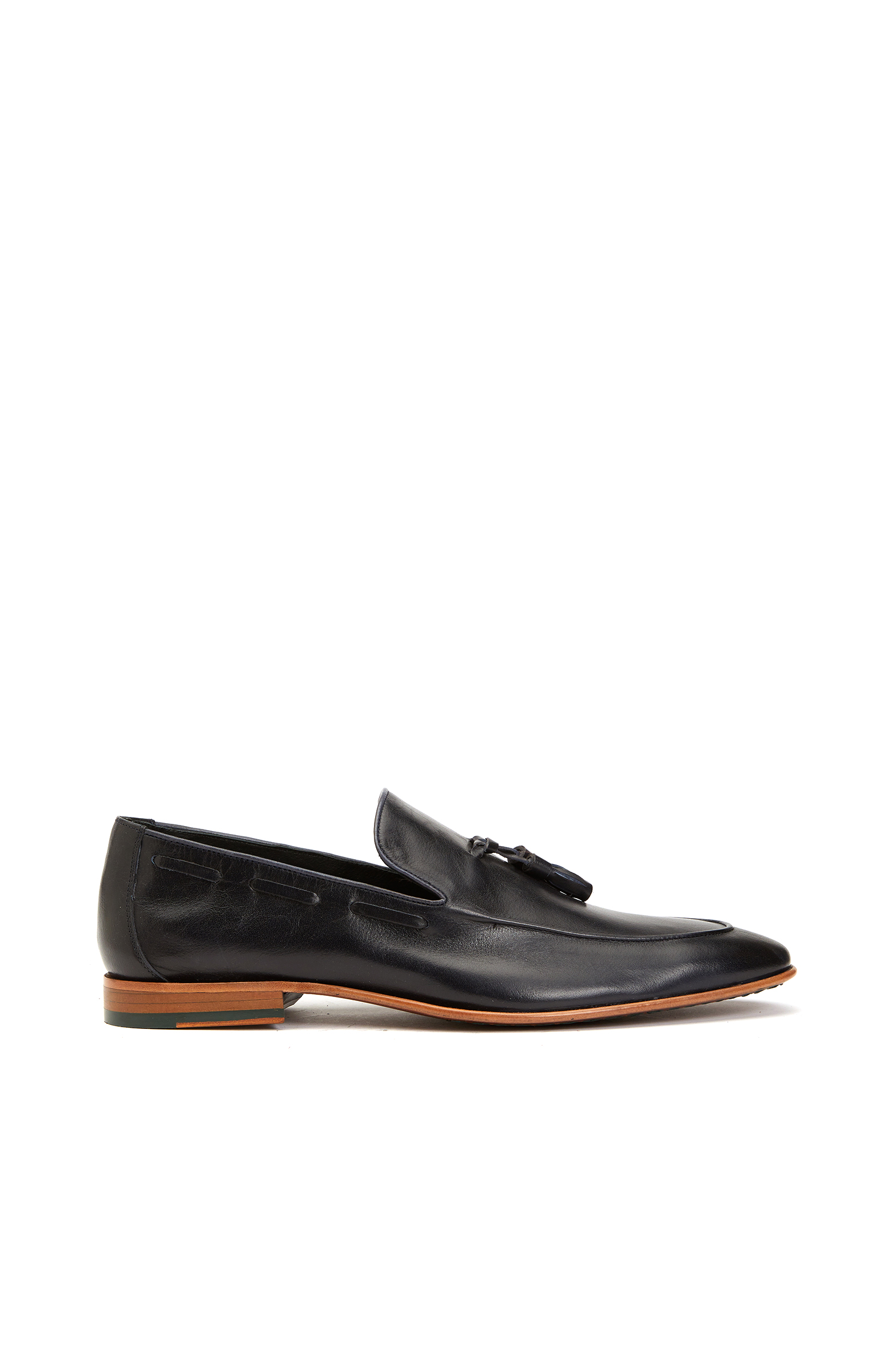 Lacivert Deri Erkek Loafer
