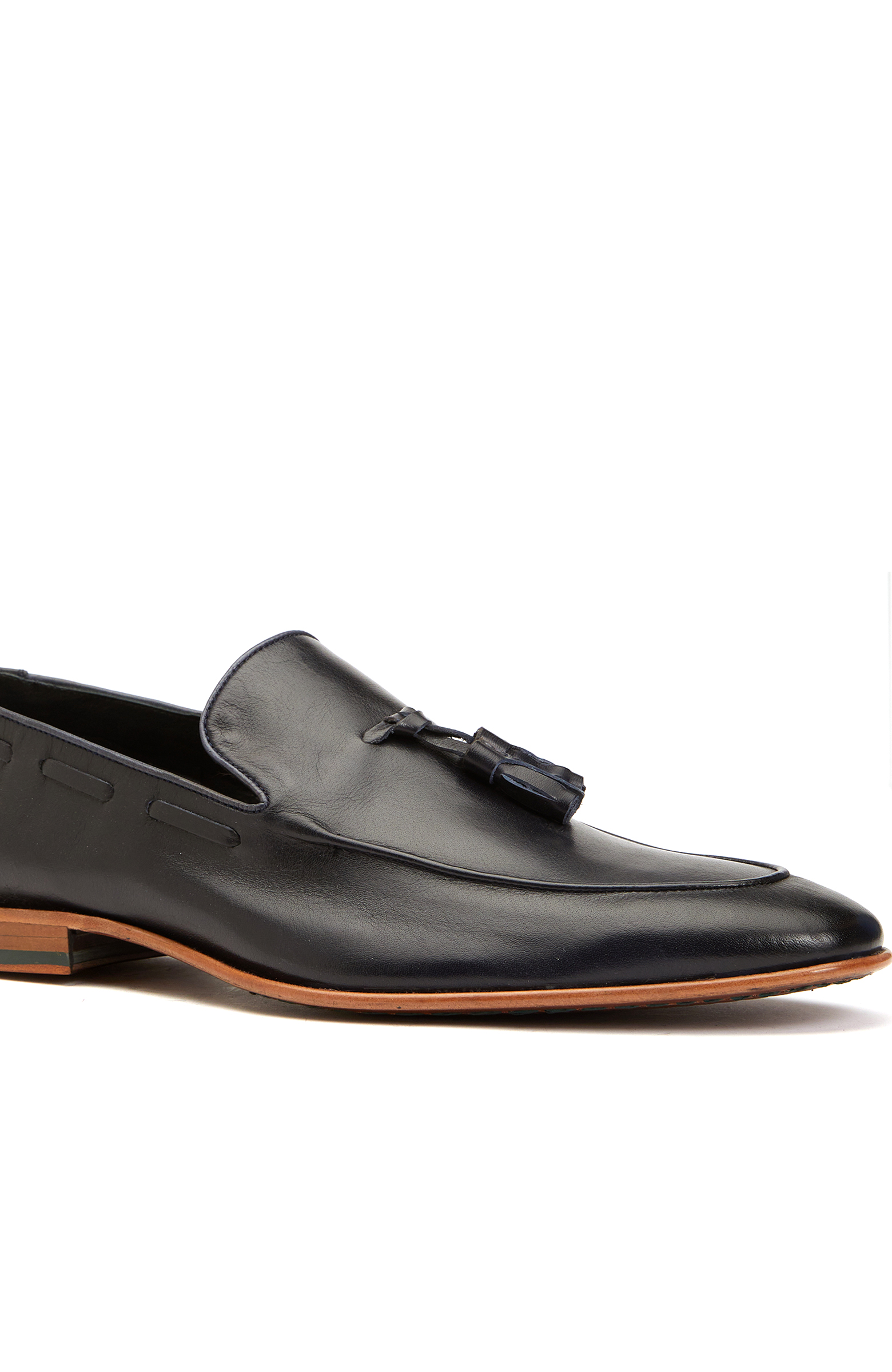 Lacivert Deri Erkek Loafer