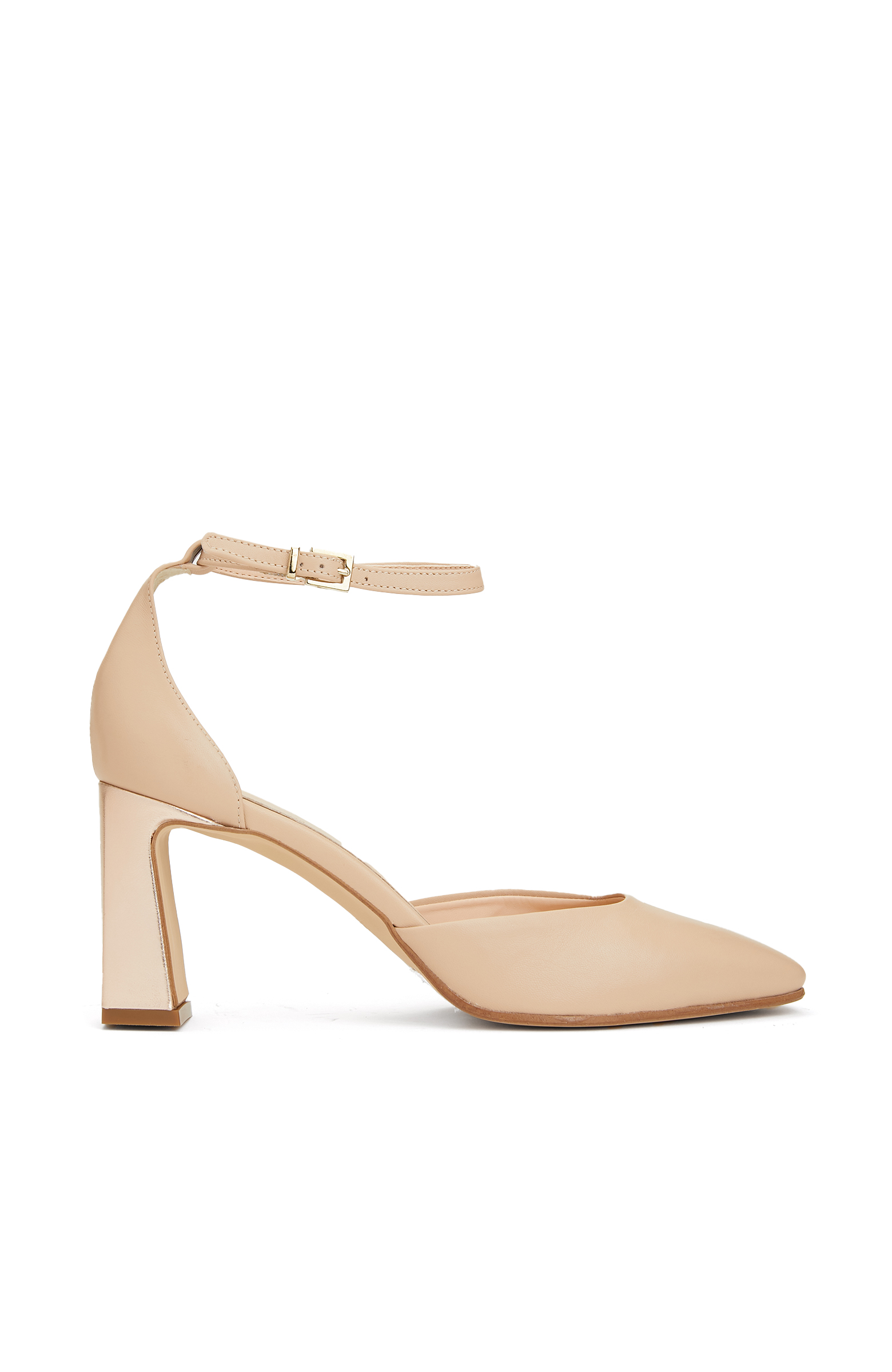 Pudra Deri Kadın Ayakkabı