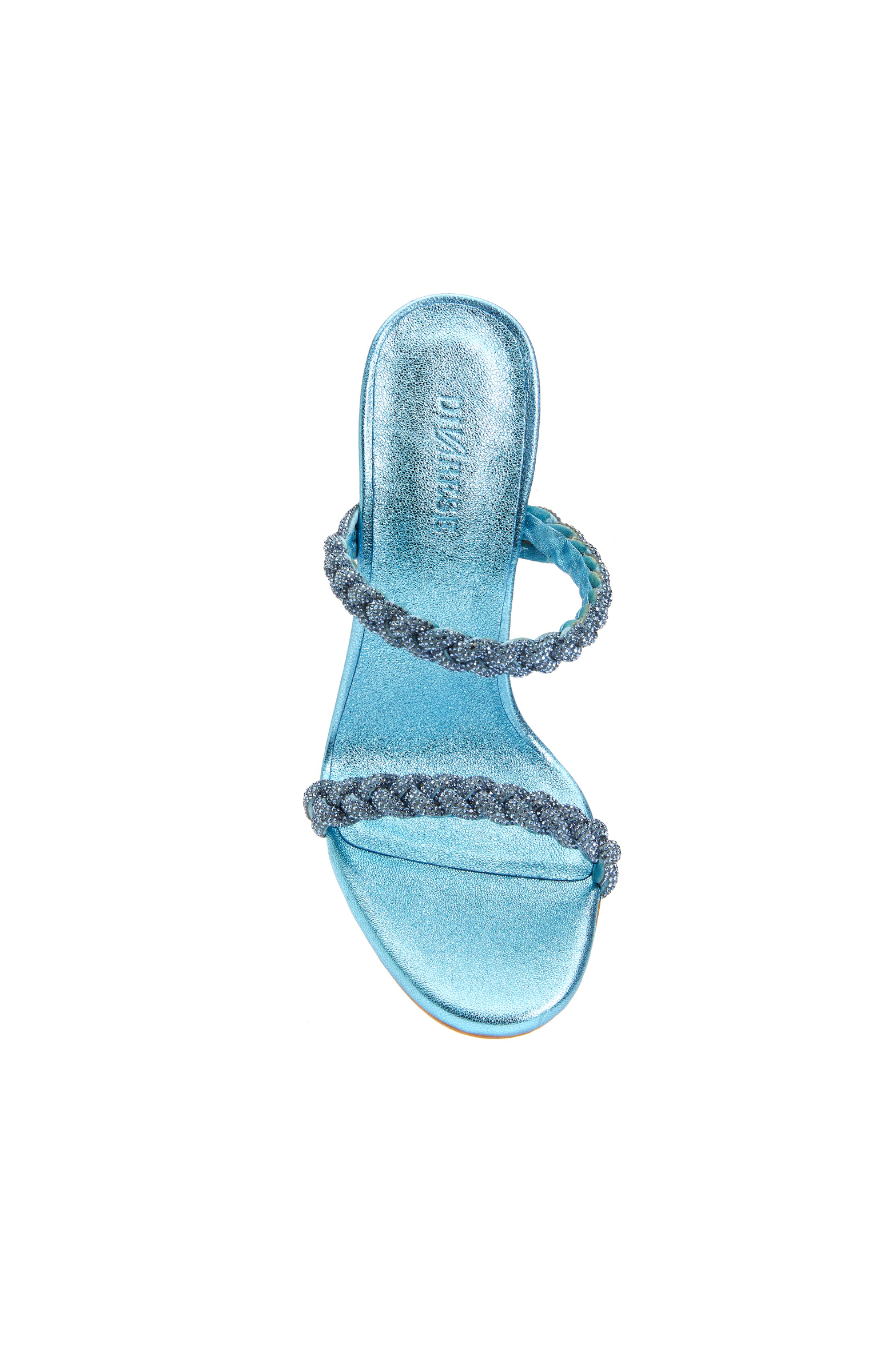 Mavi Kadın Deri Terlik