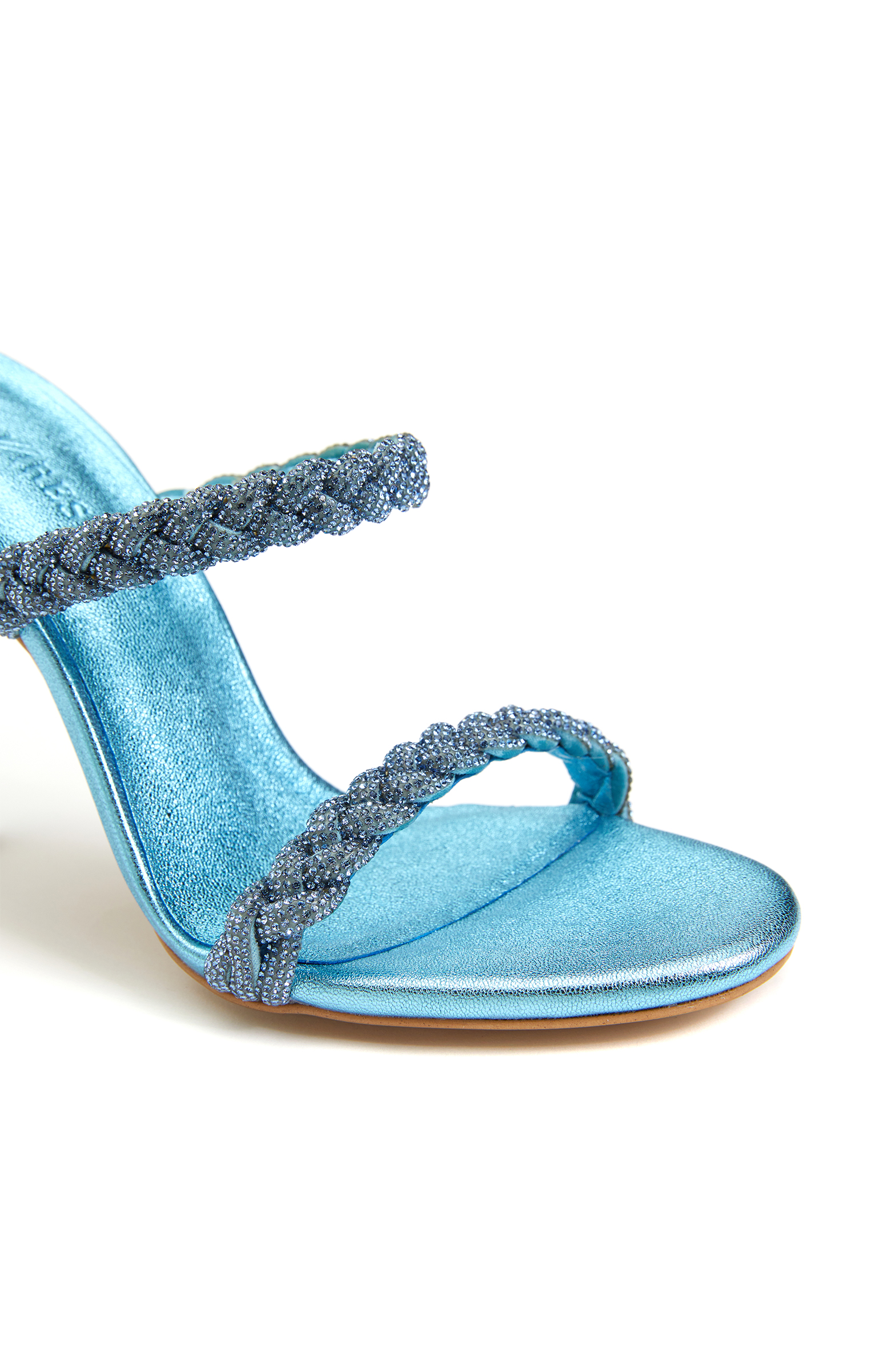 Mavi Kadın Deri Terlik