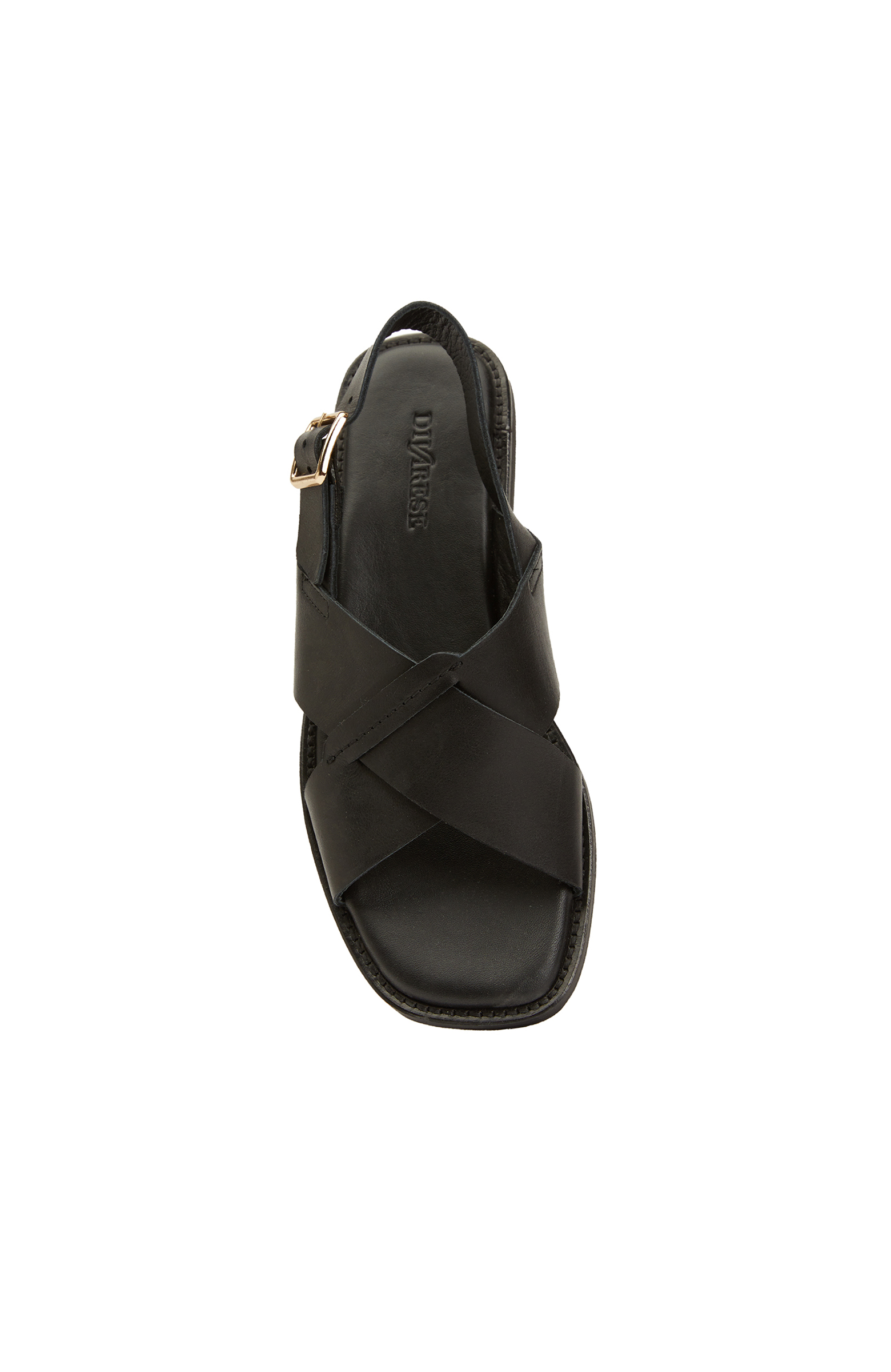 Siyah Kadın Deri Sandalet