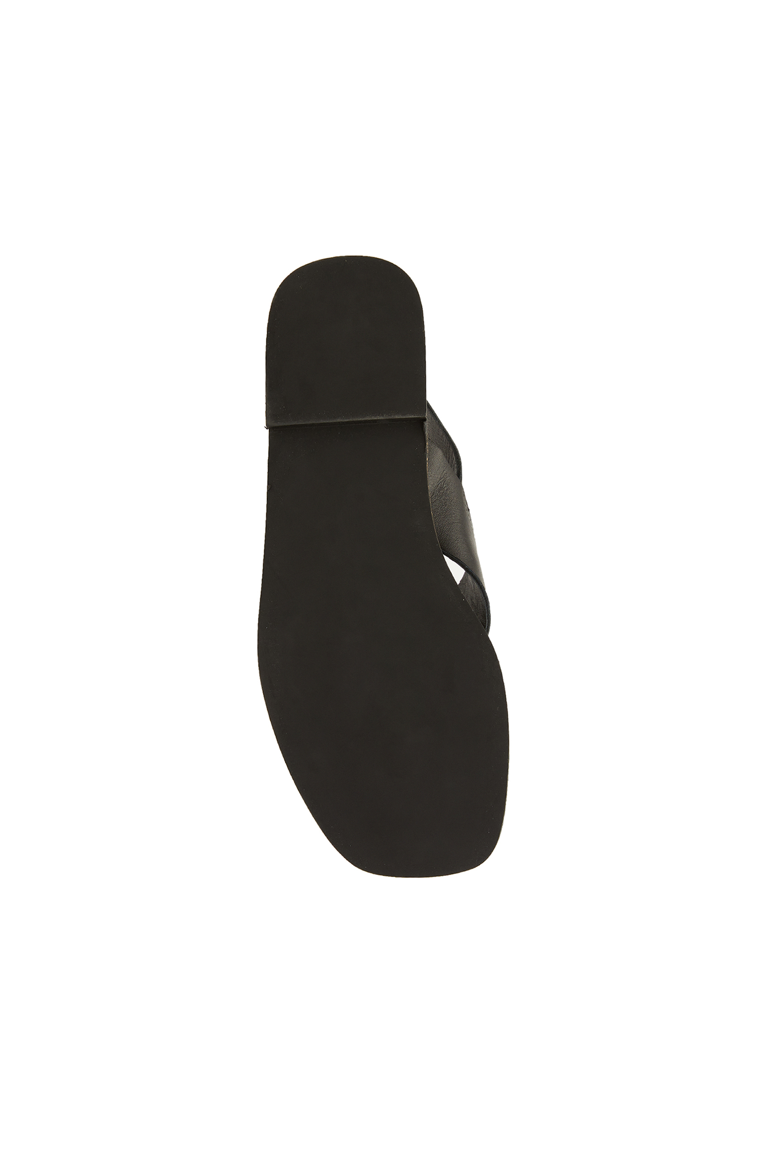 Siyah Kadın Deri Sandalet