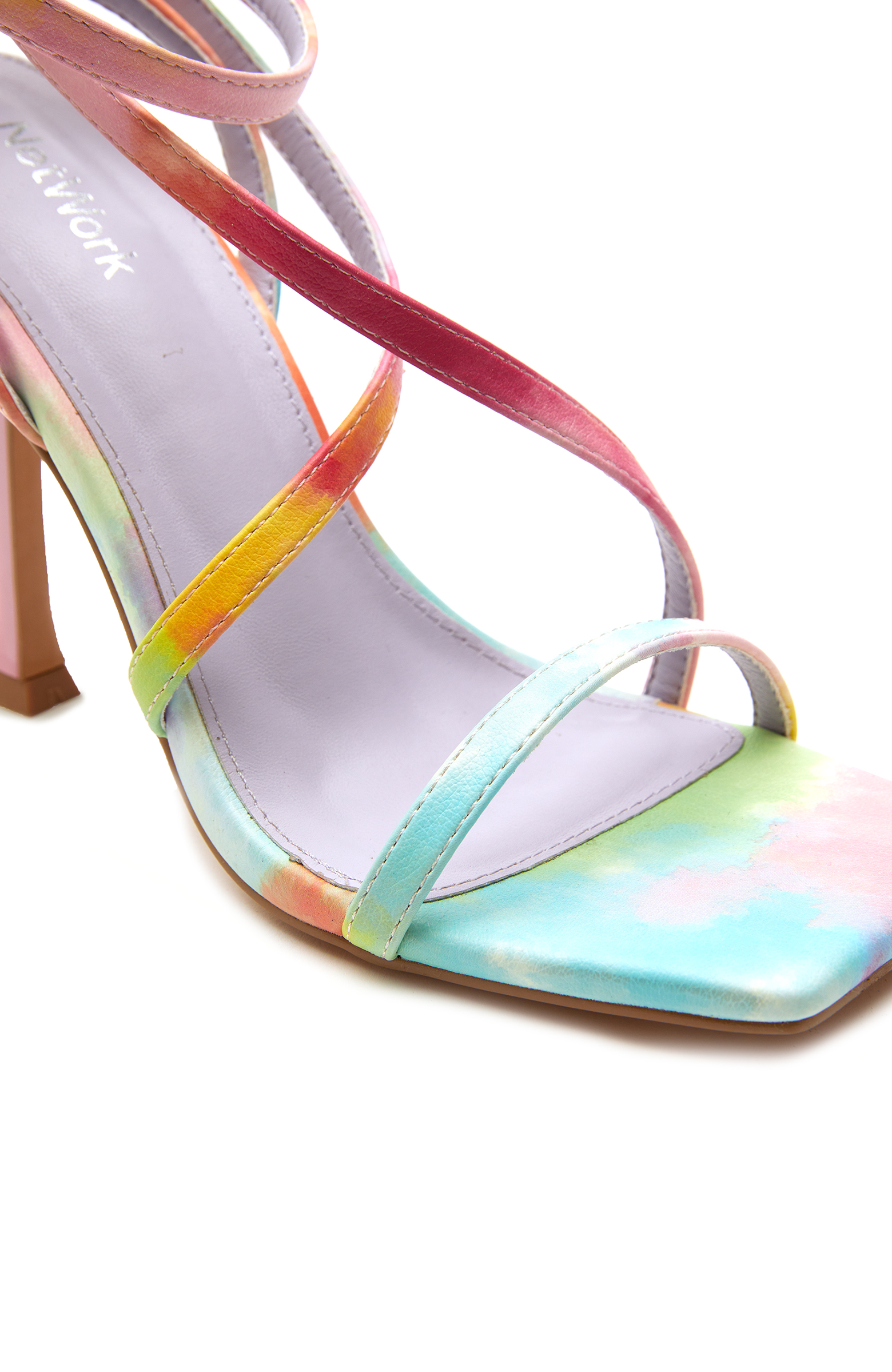 Renkli Kadın Deri Sandalet