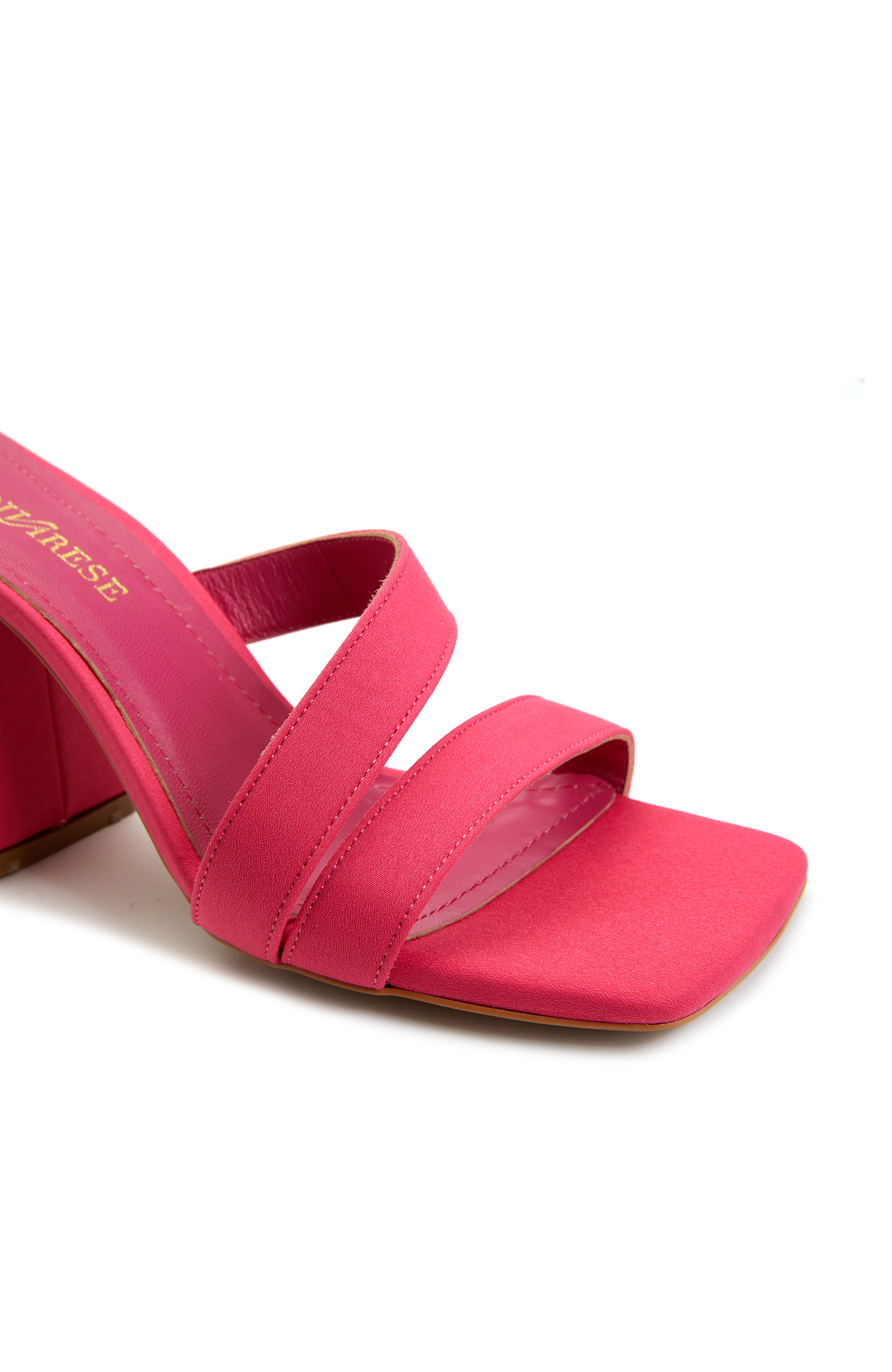 Pembe Kadın Deri Sandalet