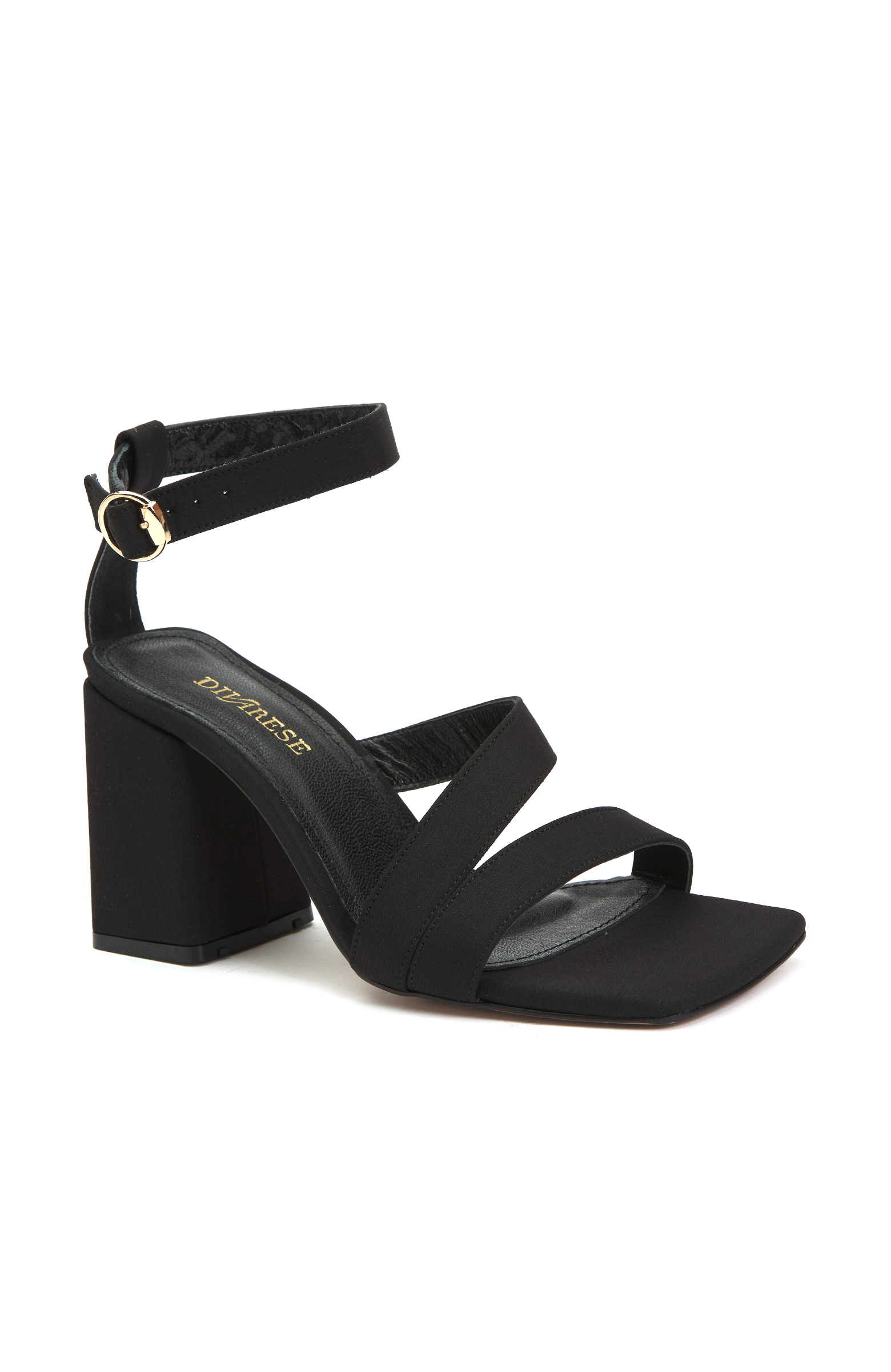 Siyah Kadın Deri Sandalet