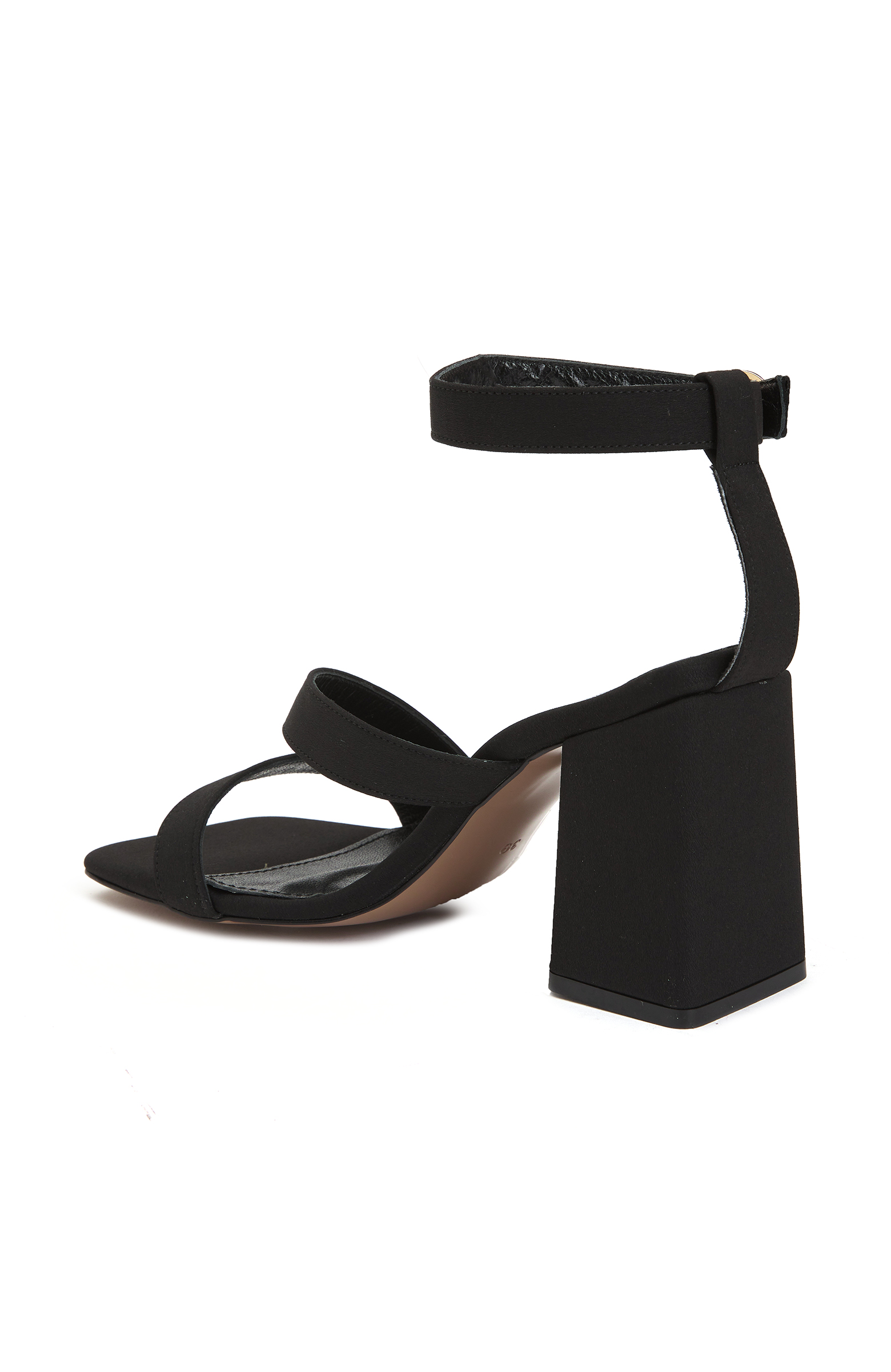 Siyah Kadın Deri Sandalet