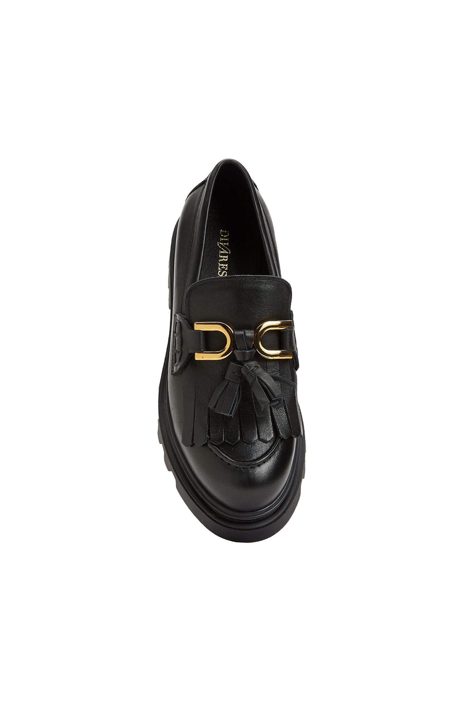 Siyah Kadın Deri Loafer