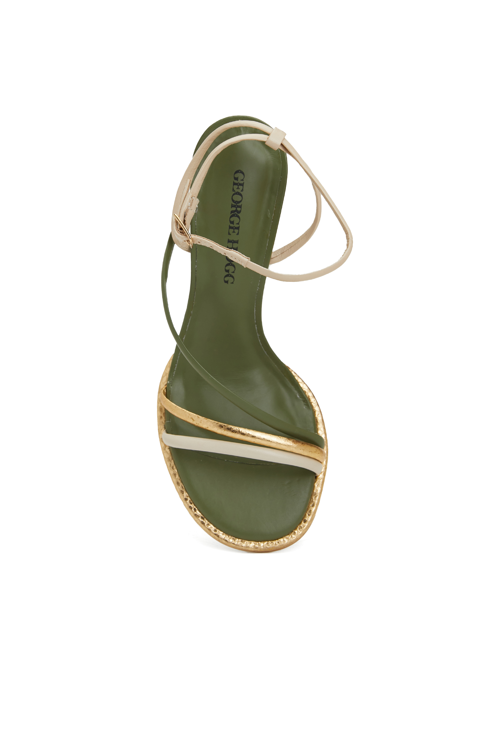 Yeşil Kadın Deri Sandalet