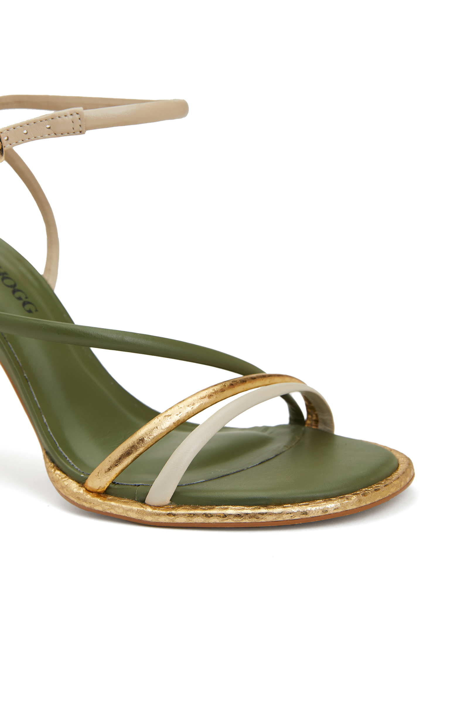 Yeşil Kadın Deri Sandalet