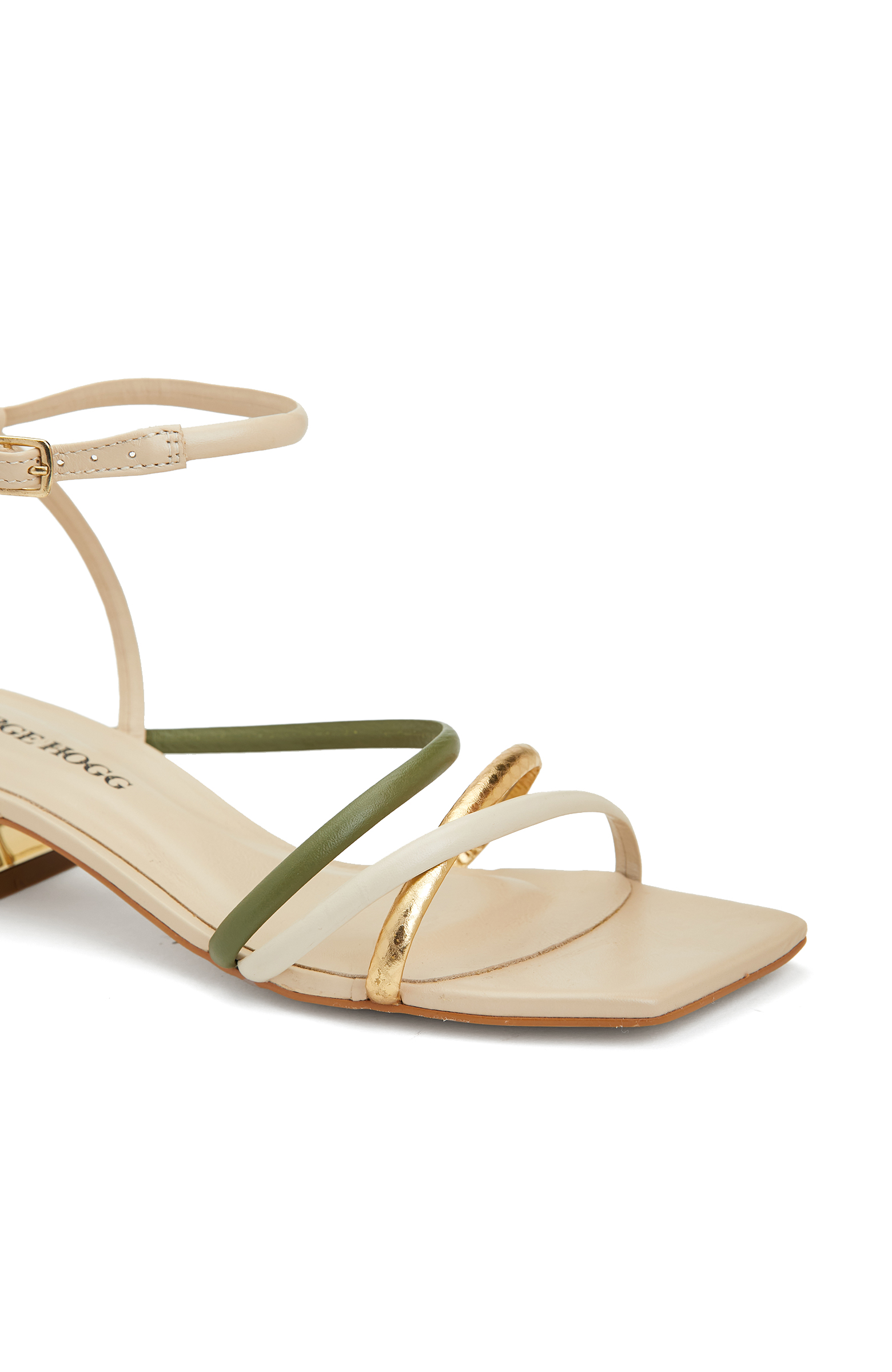 Gold Kadın Deri Sandalet