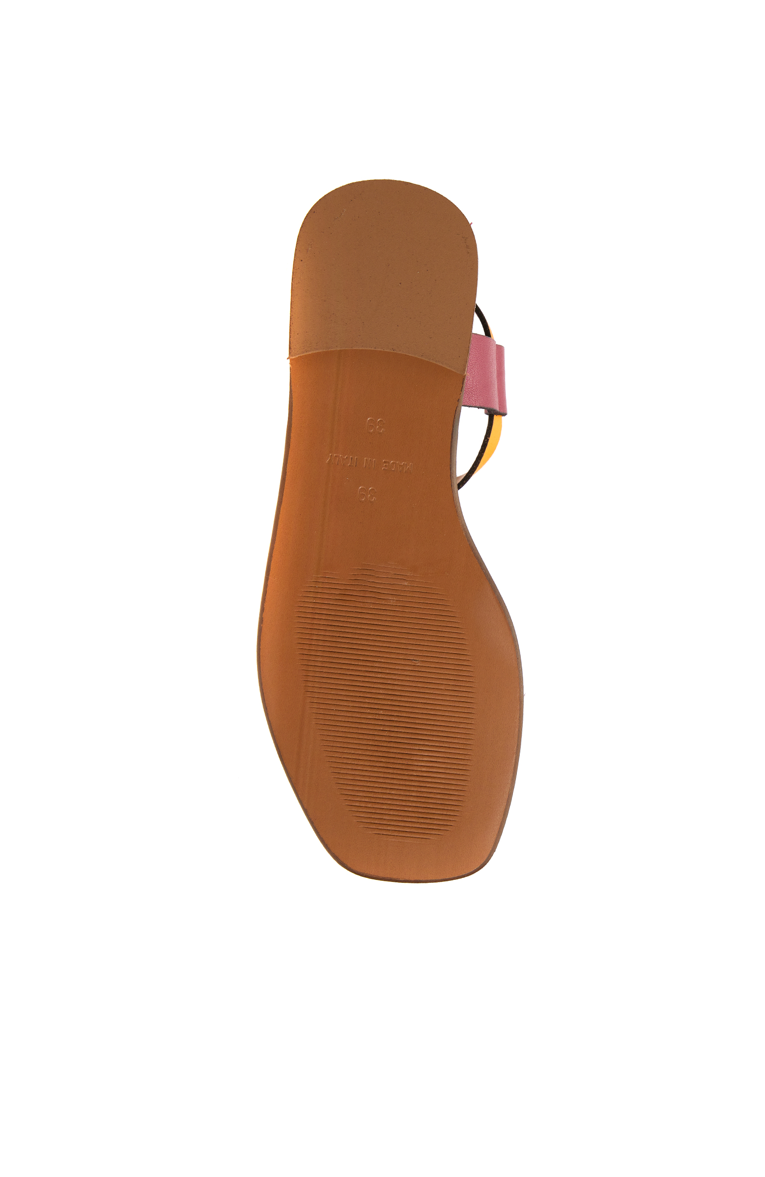 Pembe  Kadın Deri Sandalet_4